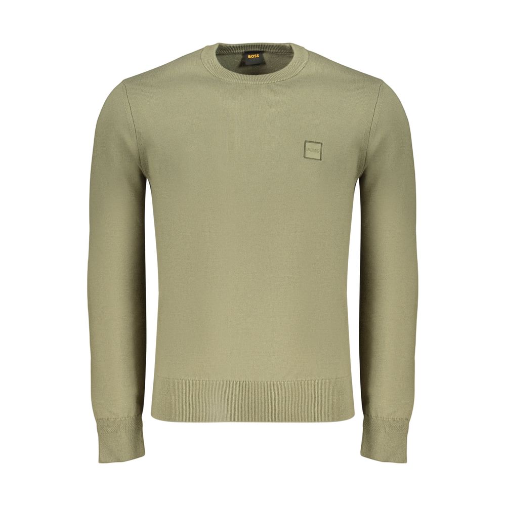 Hugo Boss Green Cotton Men's Men's Shirt