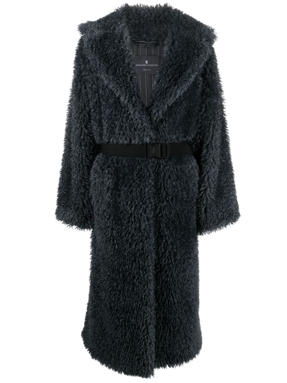 Ermanno Scervino Women's Belted Shearling Wool Coat