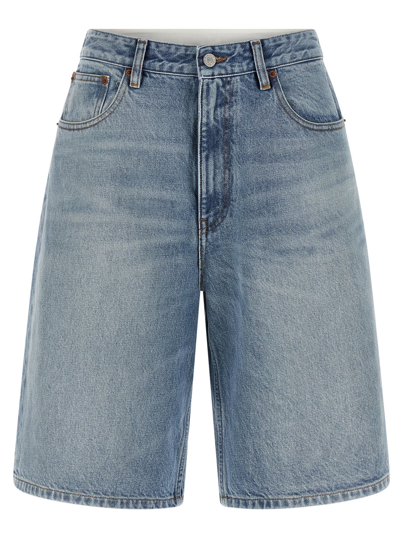 MM6 Maison Margiela Blue Cotton Bermuda Women's Shorts