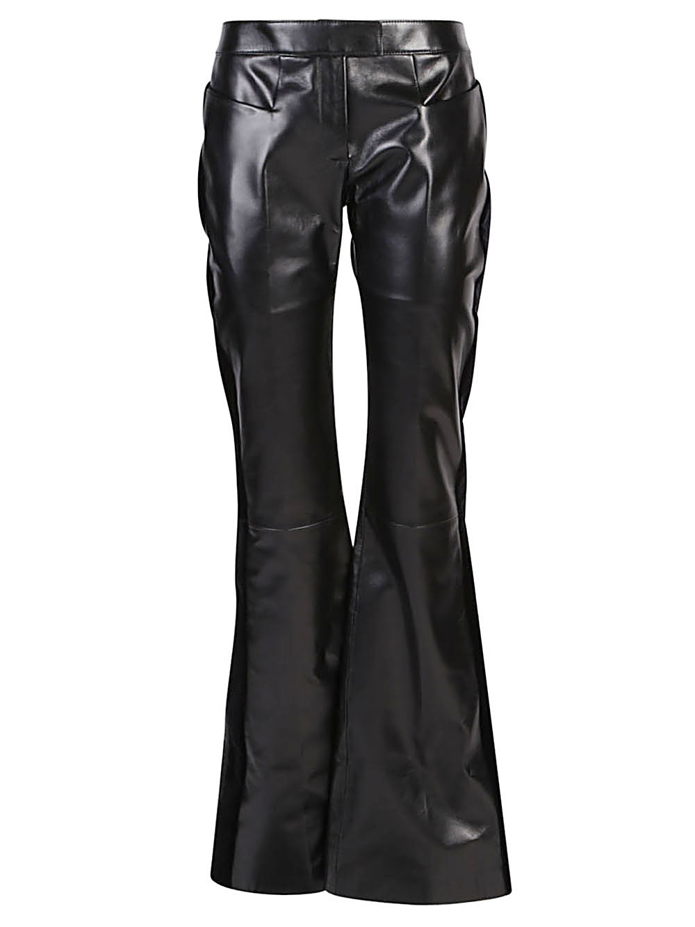 Tom Ford Women's Flared Leather And Velvet Trousers