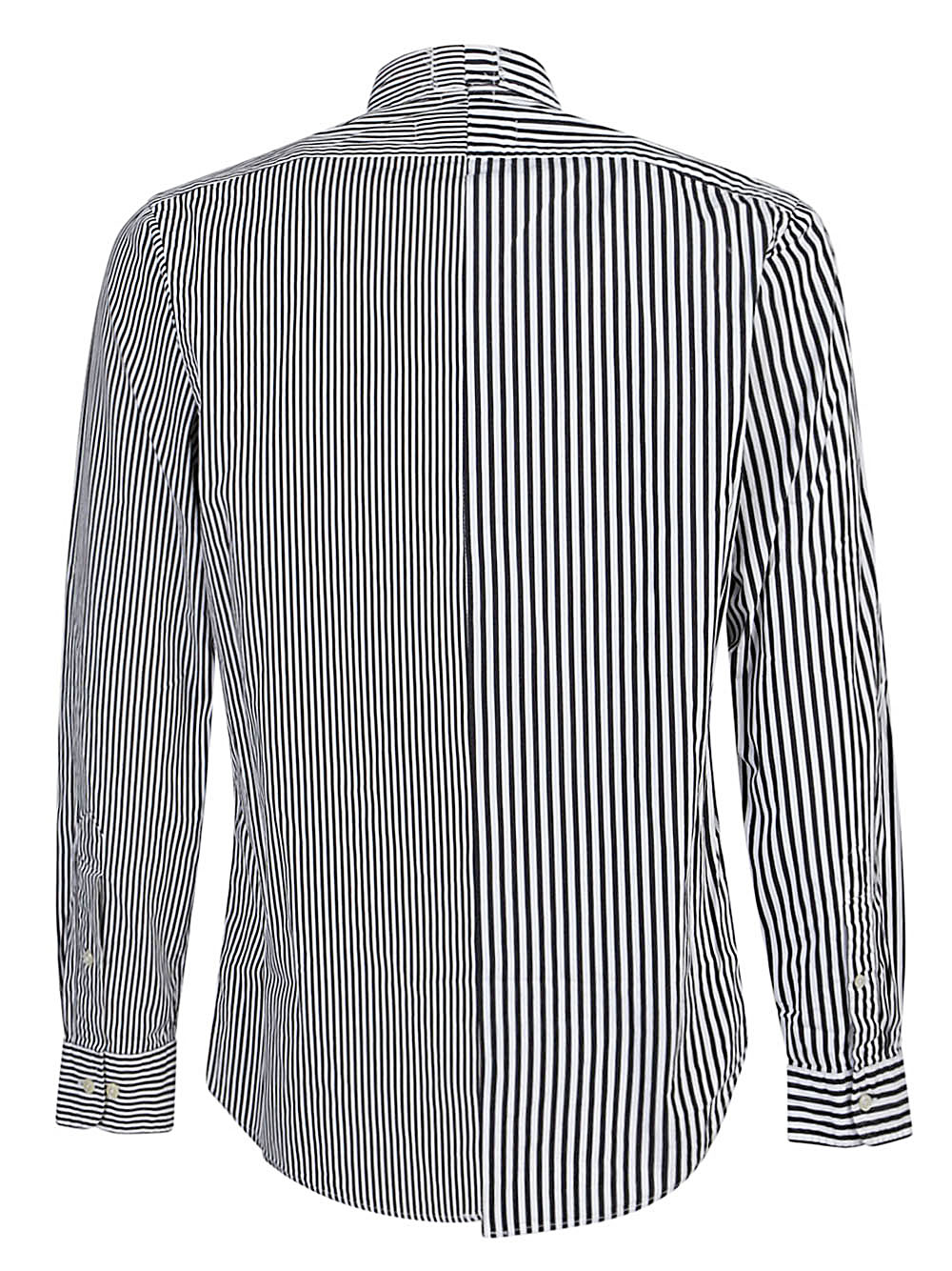 E.L.V. Denim Women's Contrast Striped Cotton Shirt