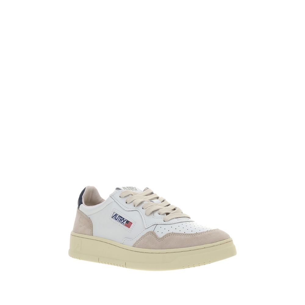 Autry White Calf Leather Bos Taurus Athletic Men's Sneakers