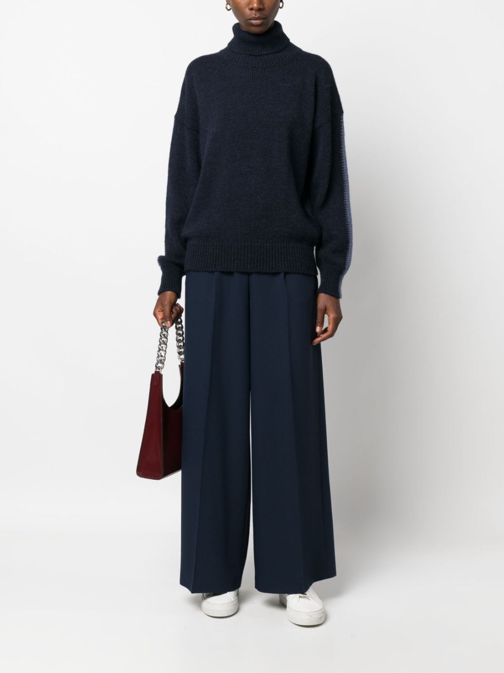 Alysi Women's Mohair Wool Turtleneck Sweater