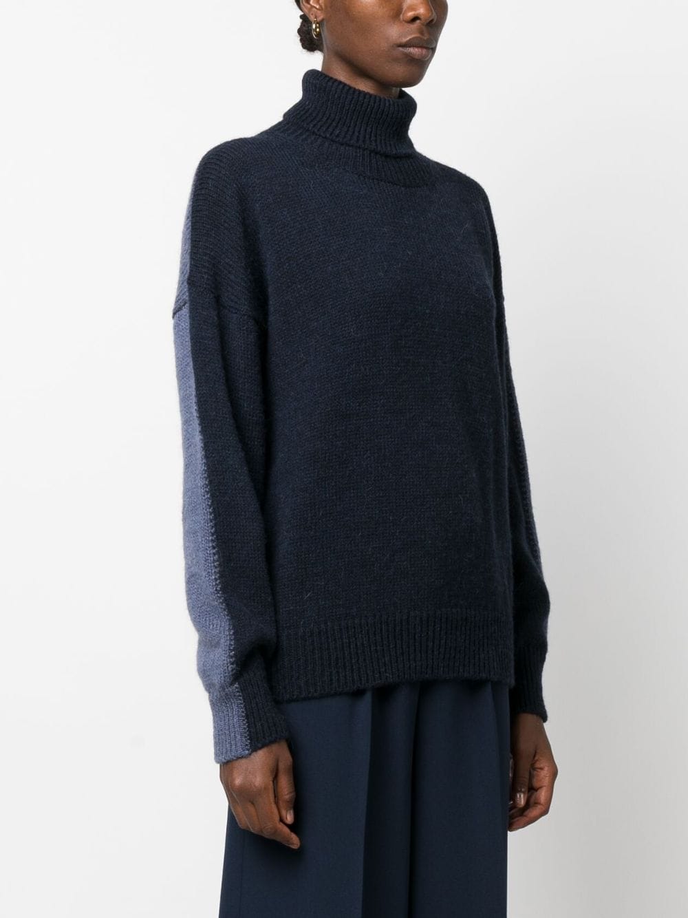 Alysi Women's Mohair Wool Turtleneck Sweater