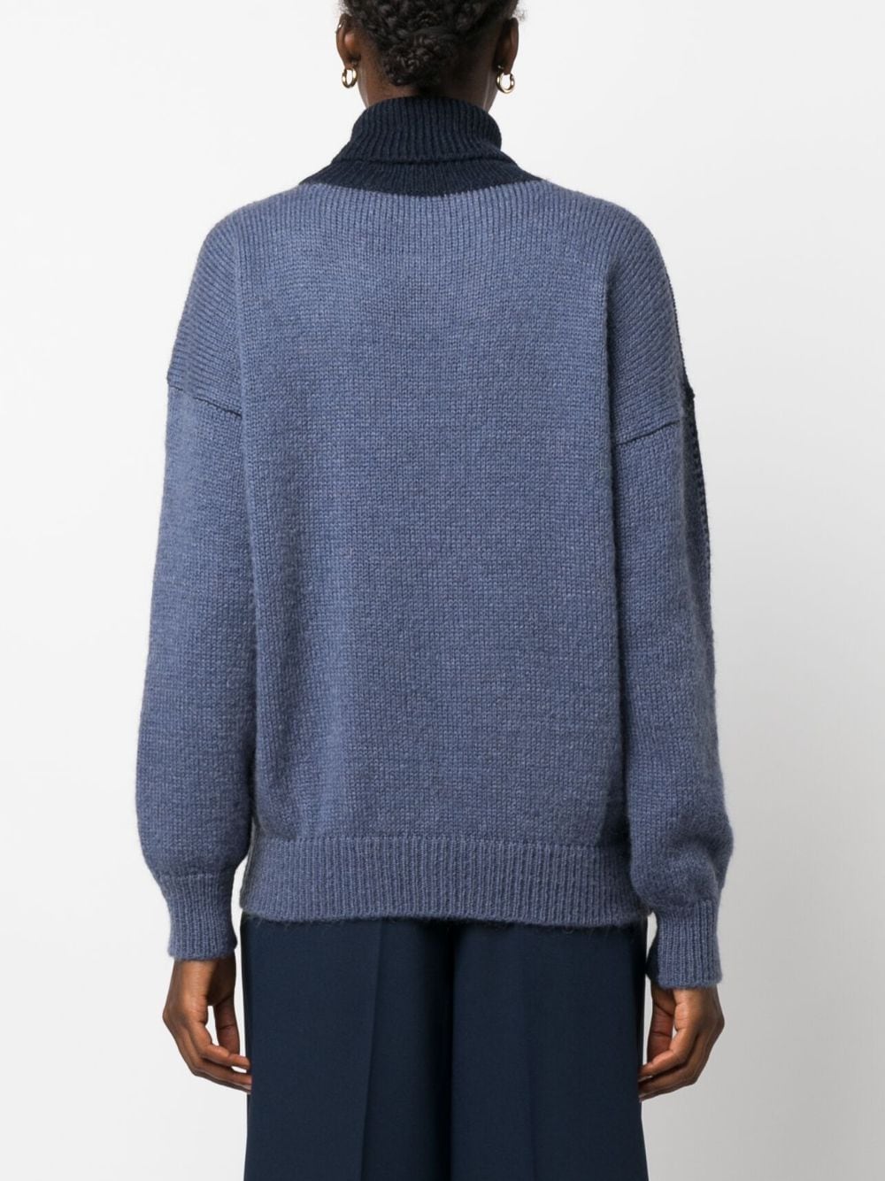 Alysi Women's Mohair Wool Turtleneck Sweater