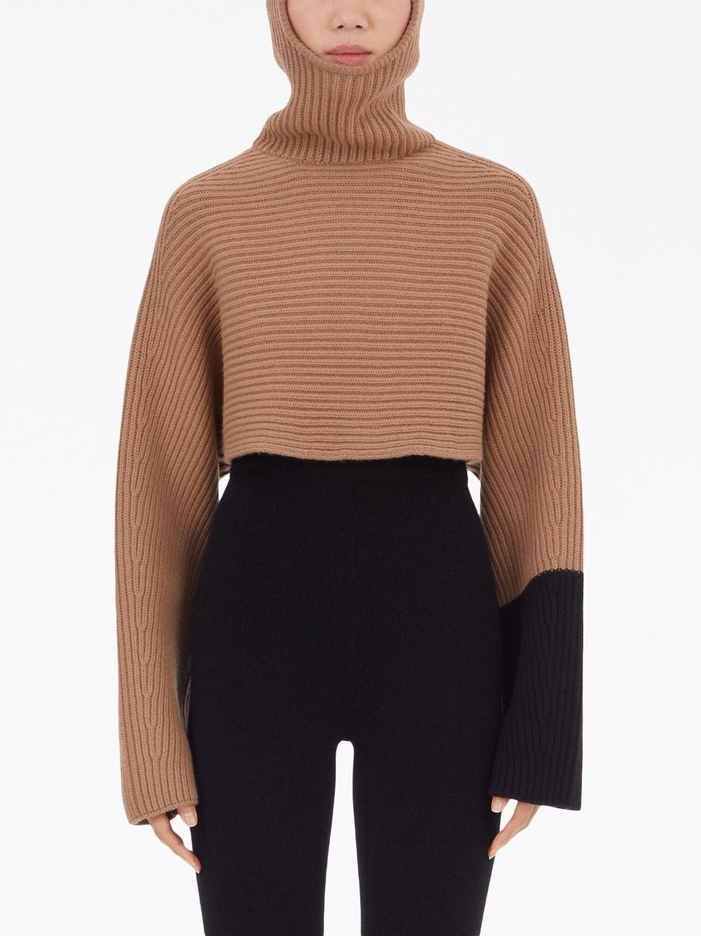 Ferragamo Women's Cashmere Cropped Hoodie