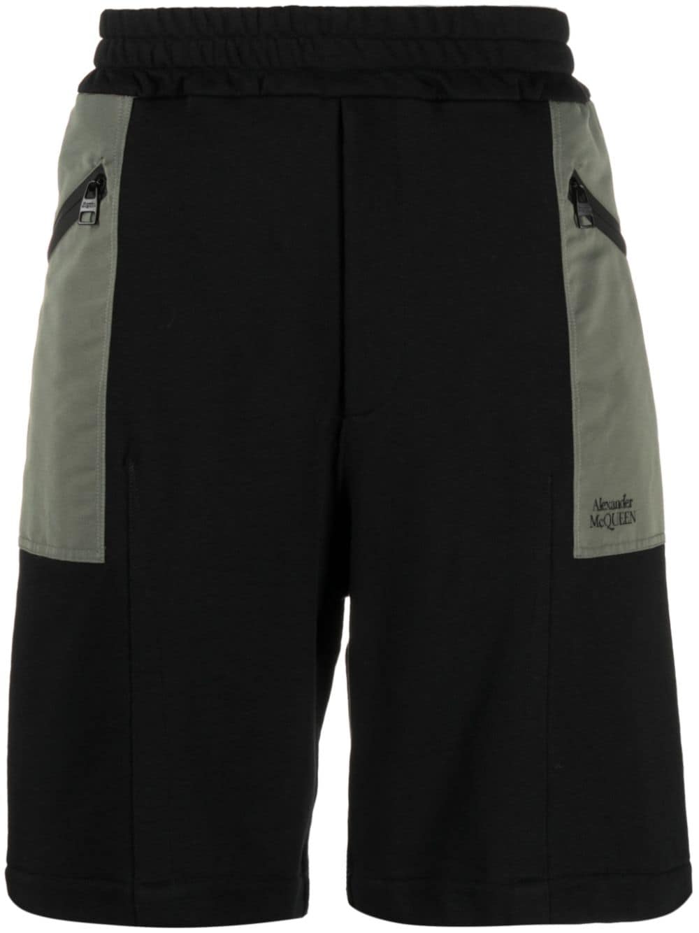 Alexander Mcqueen Men's Two-Tone Elasticated Track Shorts