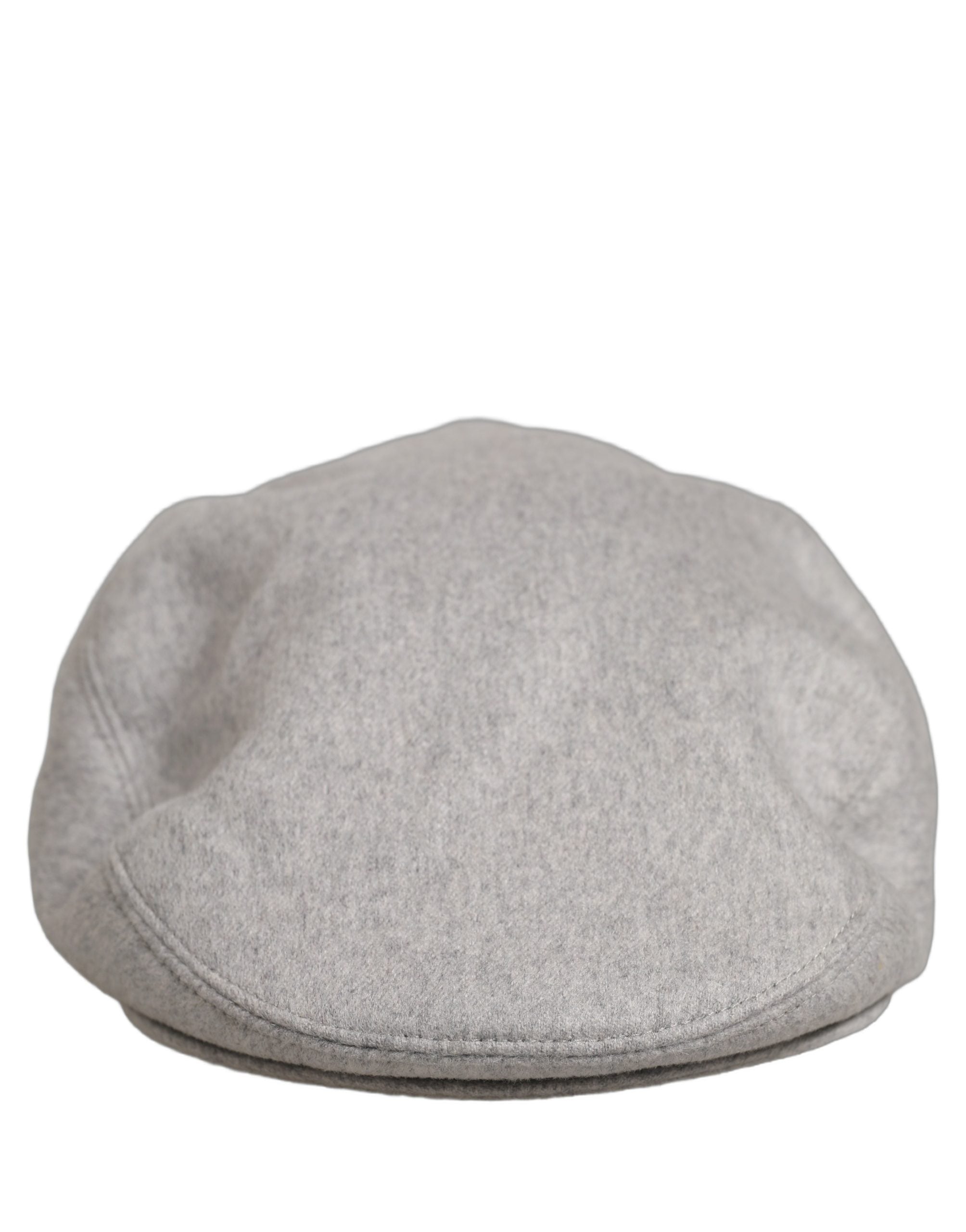 Dolce & Gabbana Men Light Grey Cashmere Newsboy Cabbie Cap Men's Hat