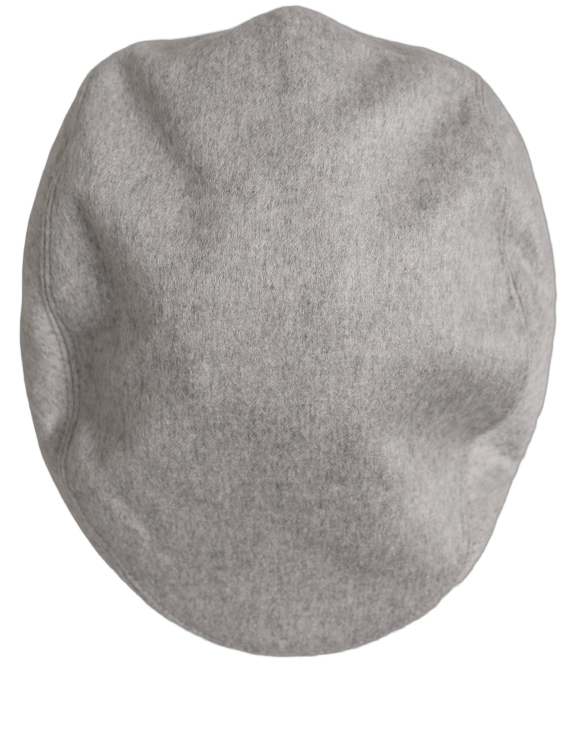 Dolce & Gabbana Men Light Grey Cashmere Newsboy Cabbie Cap Men's Hat