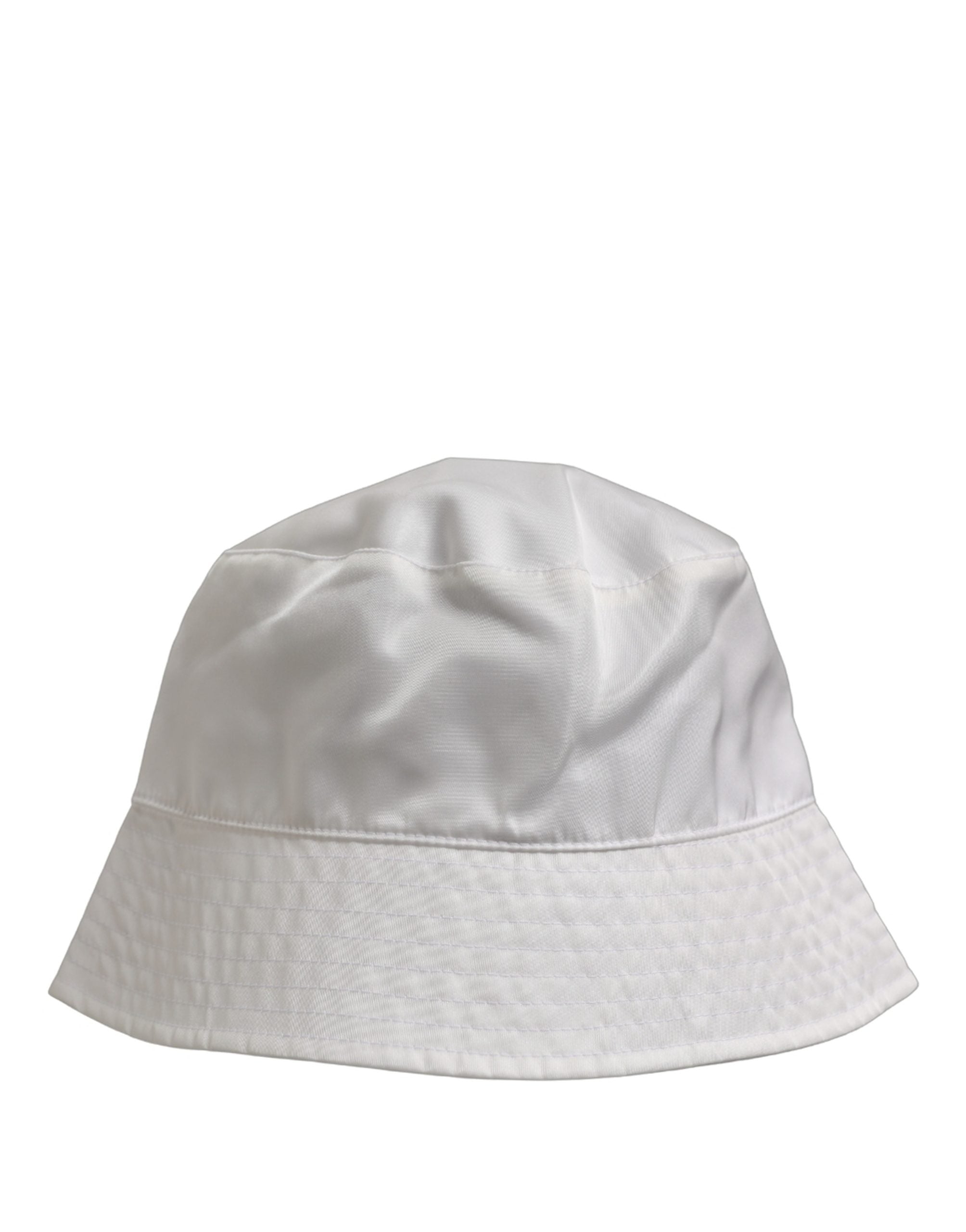 Dolce & Gabbana Men White Nylon Wide Brim Bucket Capello Men's Hat