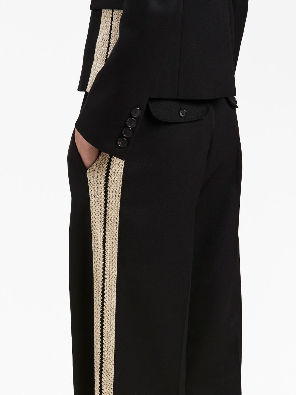 Palm Angels Women's Wool Blend Trousers