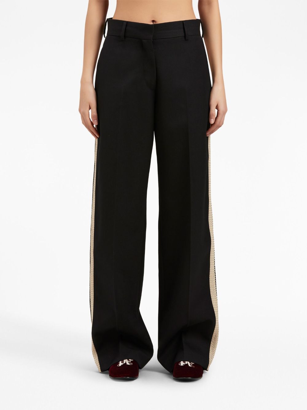 Palm Angels Women's Wool Blend Trousers