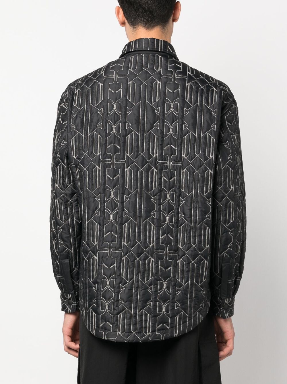 Palm Angels Men's Monogram Quilted Overshirt
