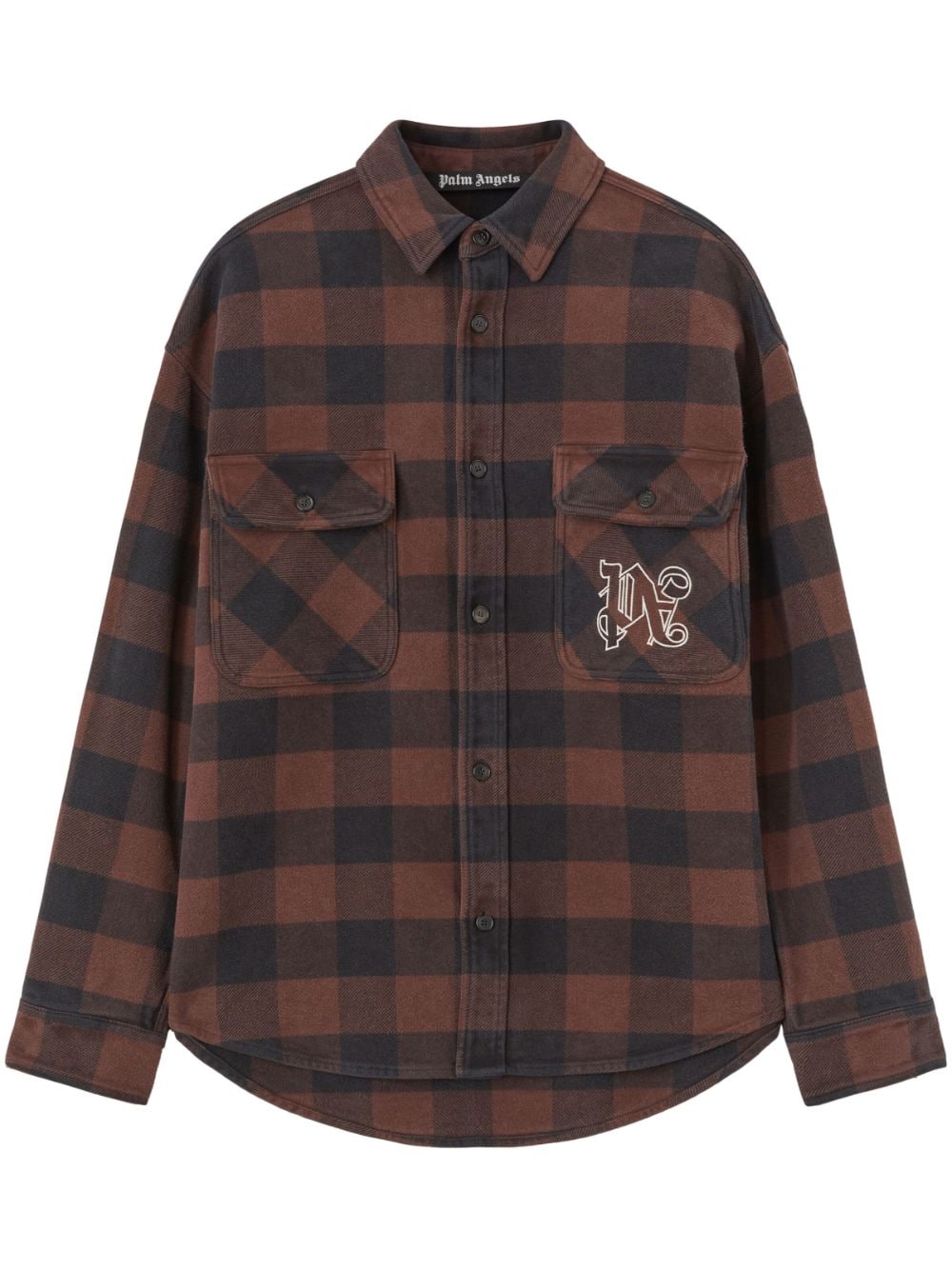 Palm Angels Men's Shirts Brown