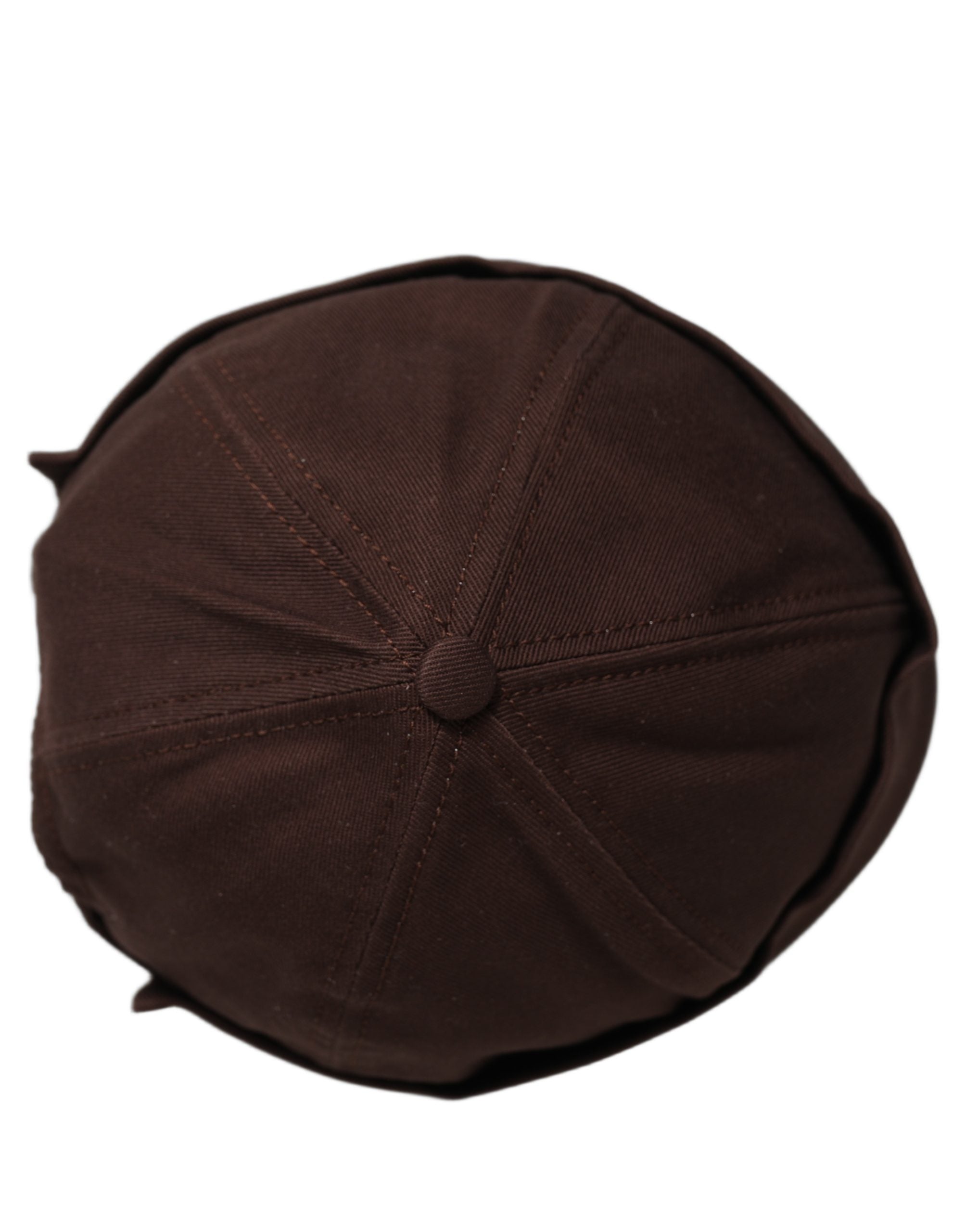Dolce & Gabbana Men Brown Cotton Docker Capello Brimless Men's Hat