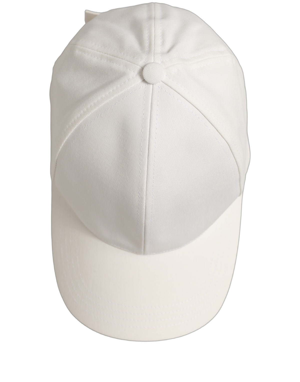 Dolce & Gabbana Men White Cotton Baseball Capello 6 Panels Men's Hat