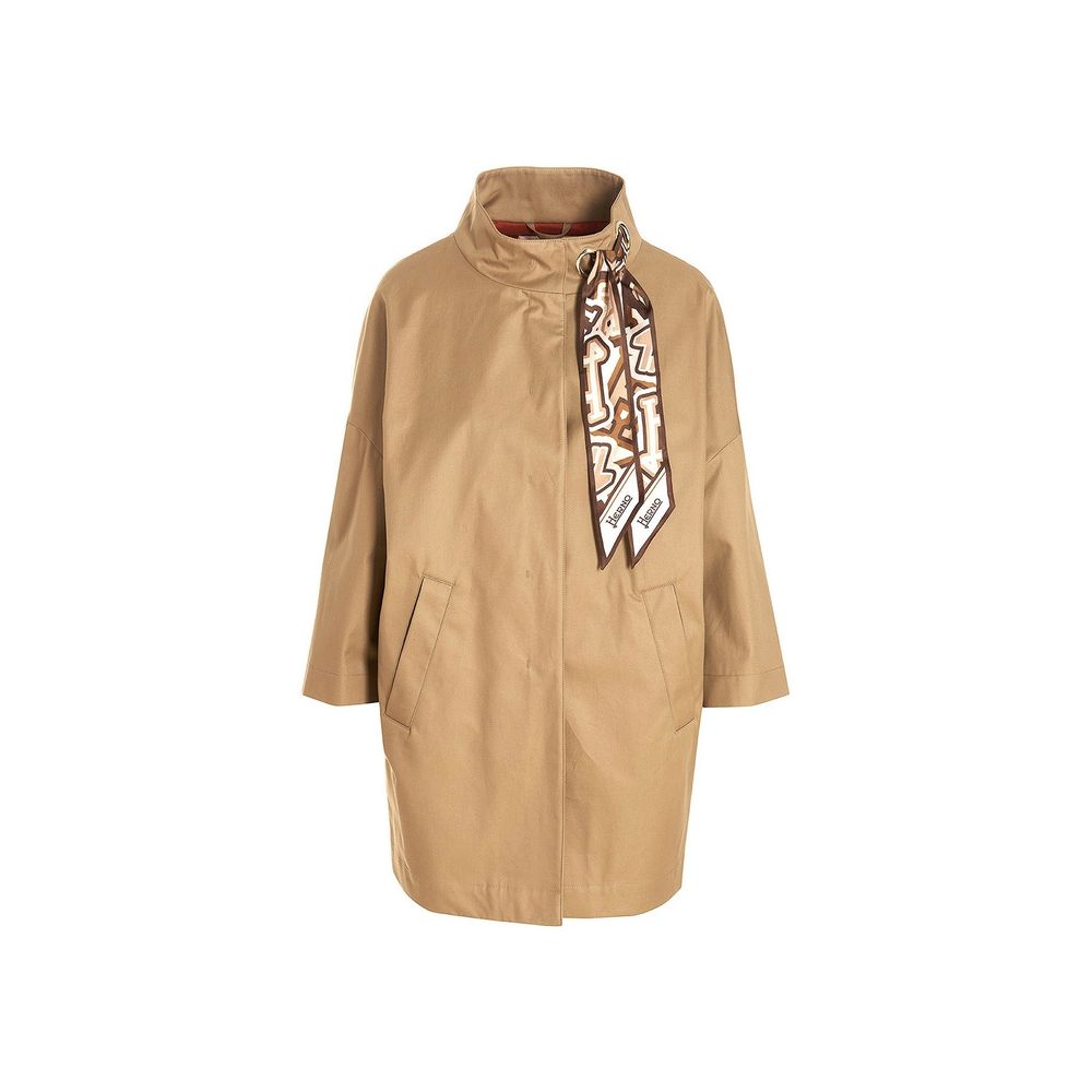 Herno Brown Cotton Women's Coat