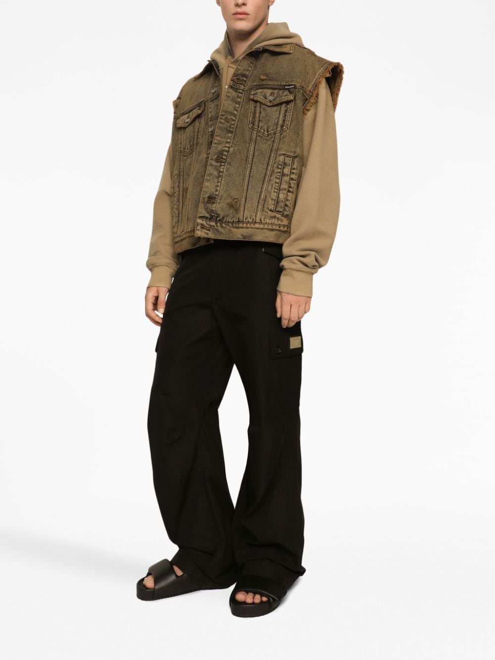 Dolce & Gabbana Men's Cargo With Logo Plaque