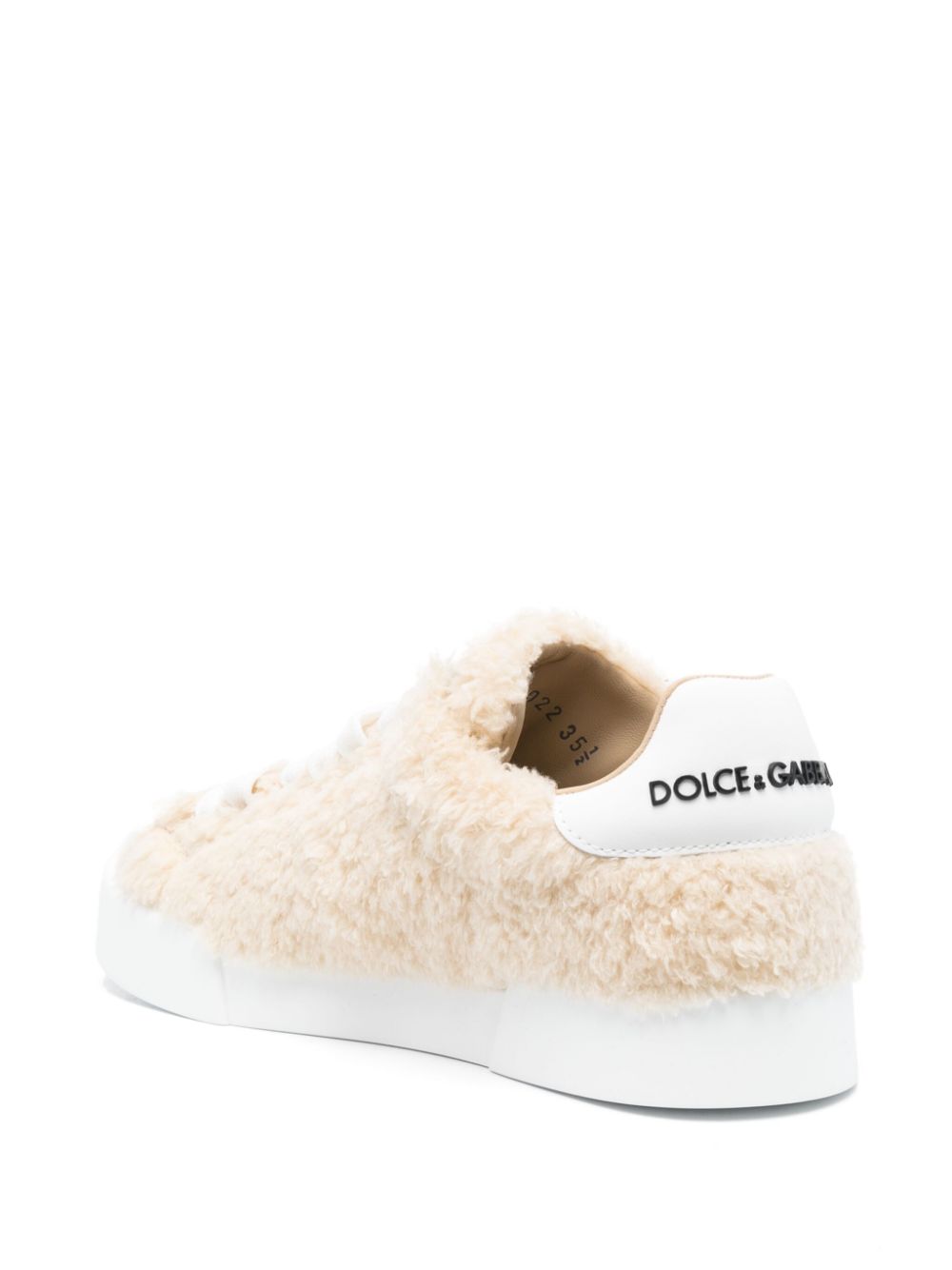 Dolce & Gabbana Women's Leather Sneakers With Embossed Logo