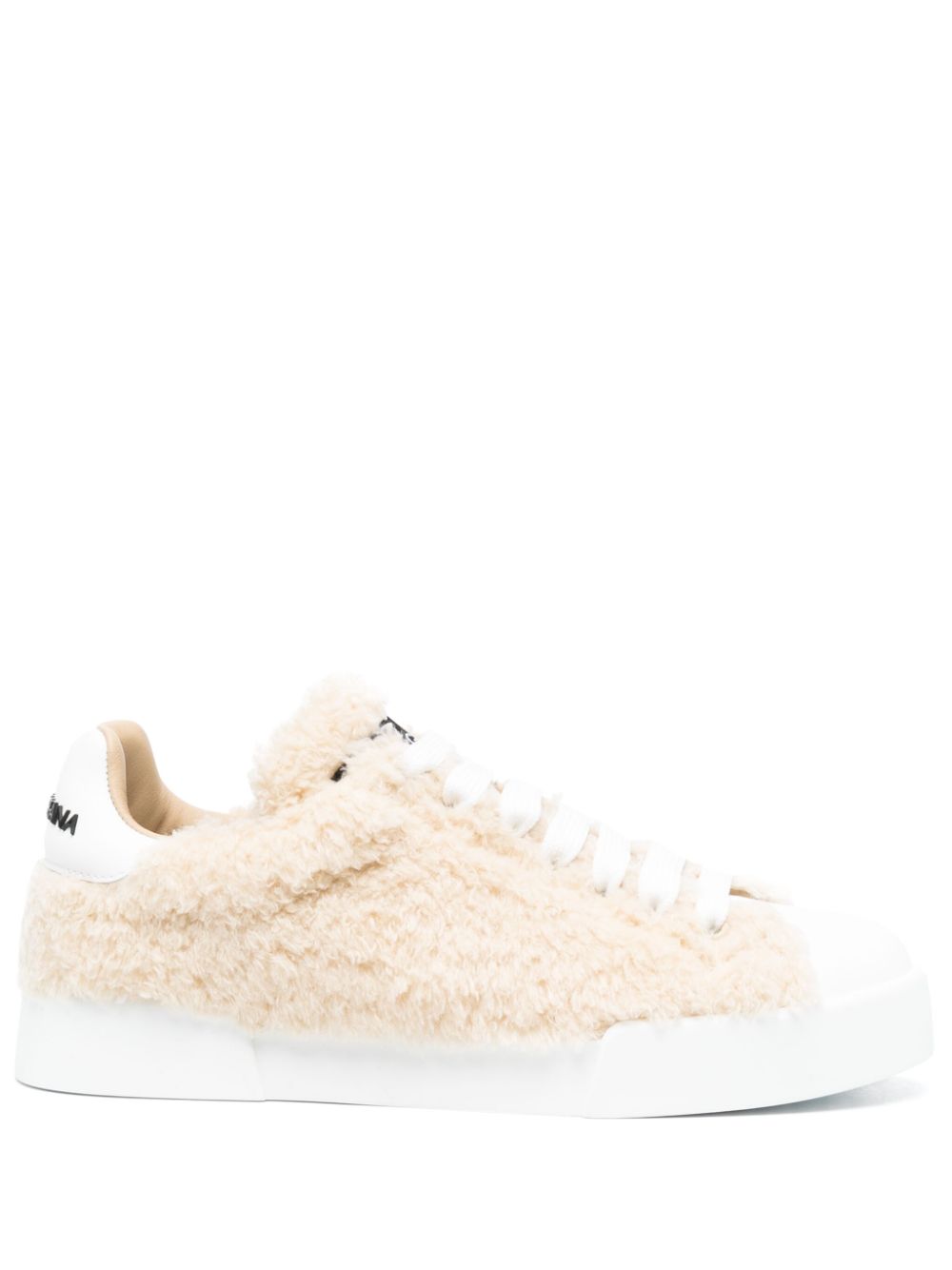 Dolce & Gabbana Women's Leather Sneakers With Embossed Logo