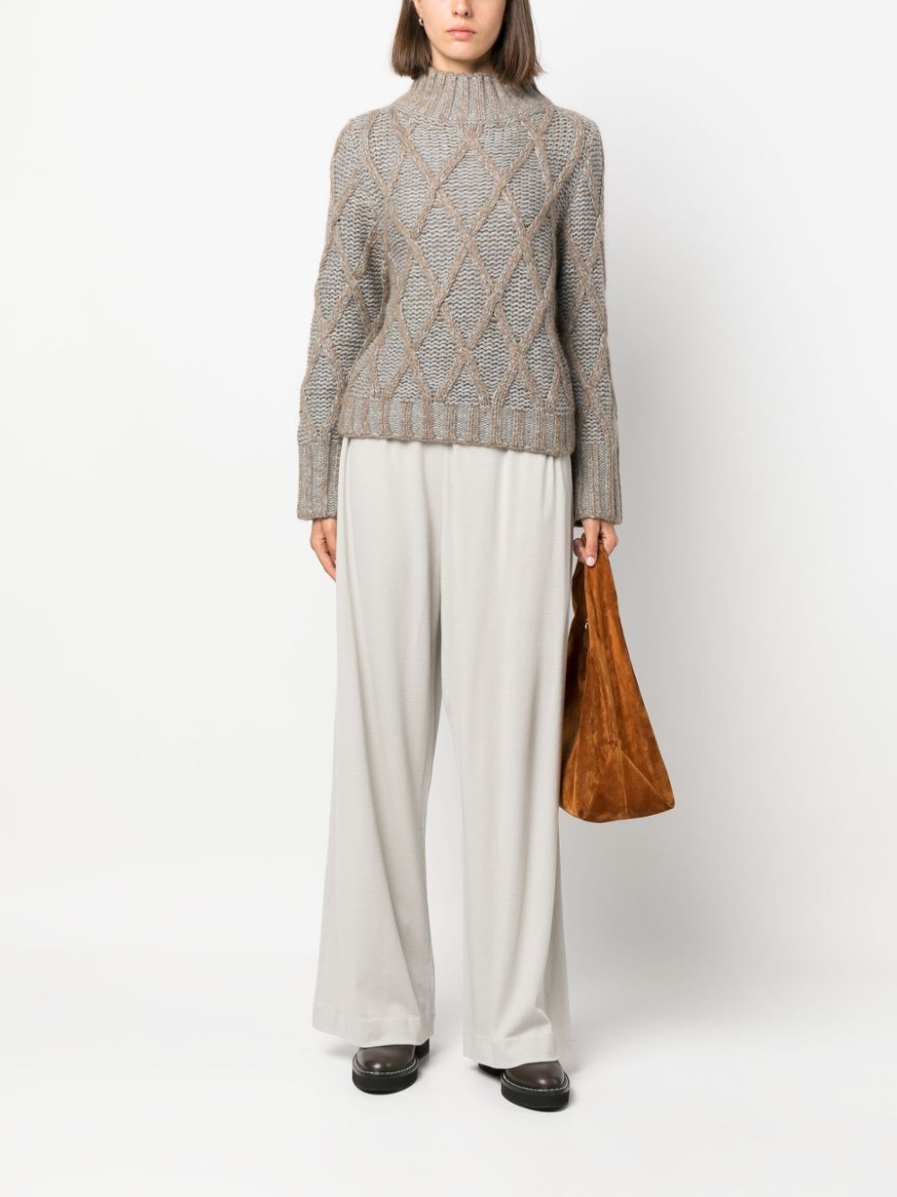 Fabiana Filippi Women's Wide Leg Wool Trousers