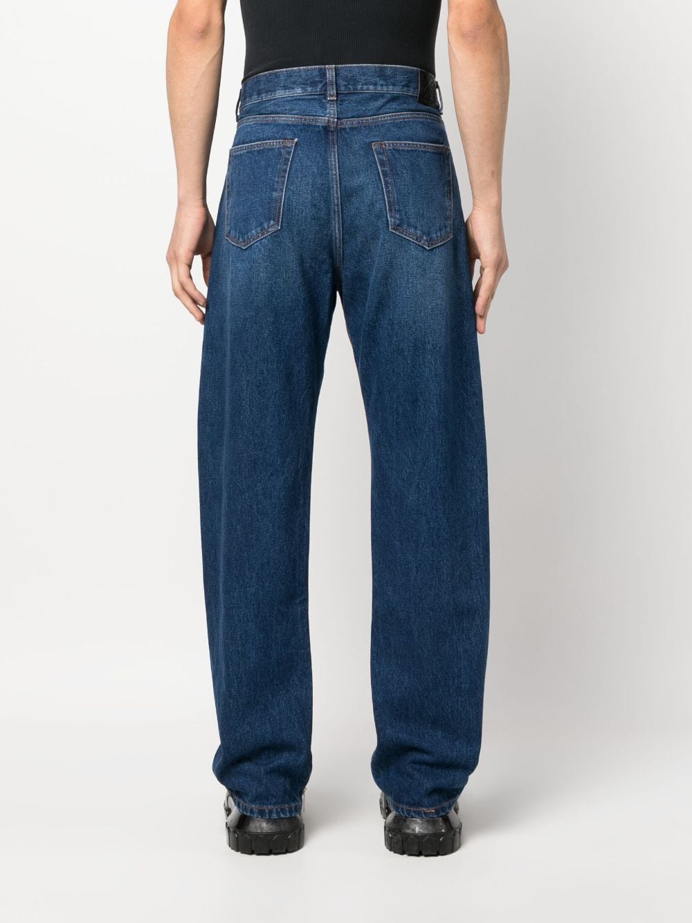Off White Men's High-Waisted Straight Jeans