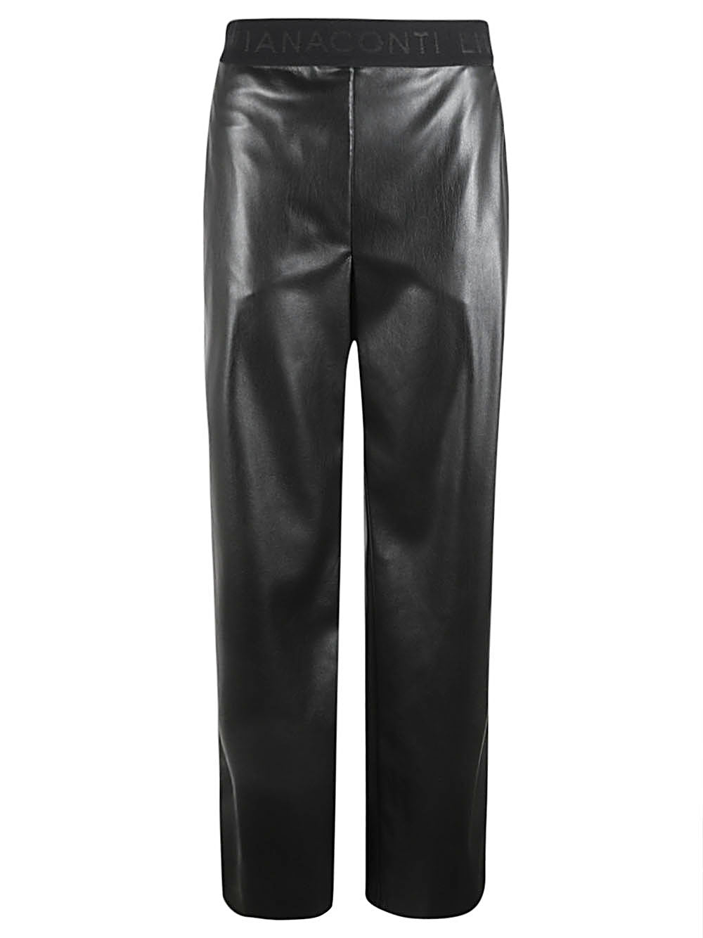 Liviana Conti Women's Faux Leather Trousers