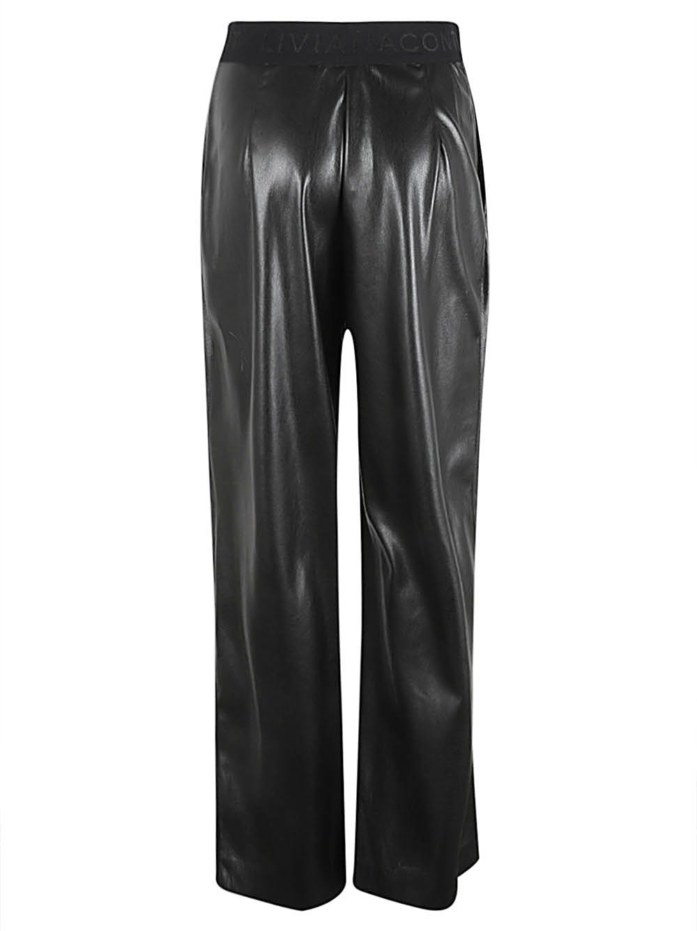 Liviana Conti Women's Faux Leather Trousers