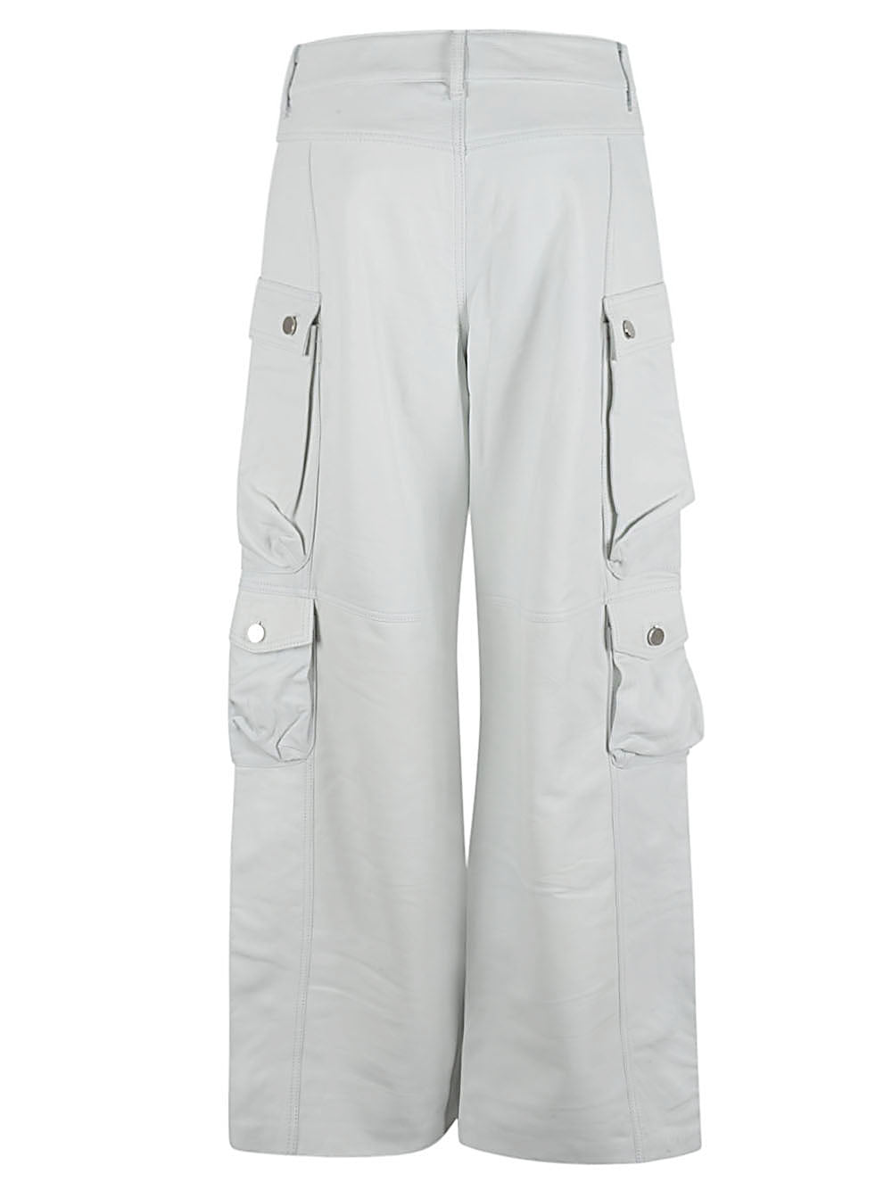 Fermas.Club Women's Leather Cargo Pants