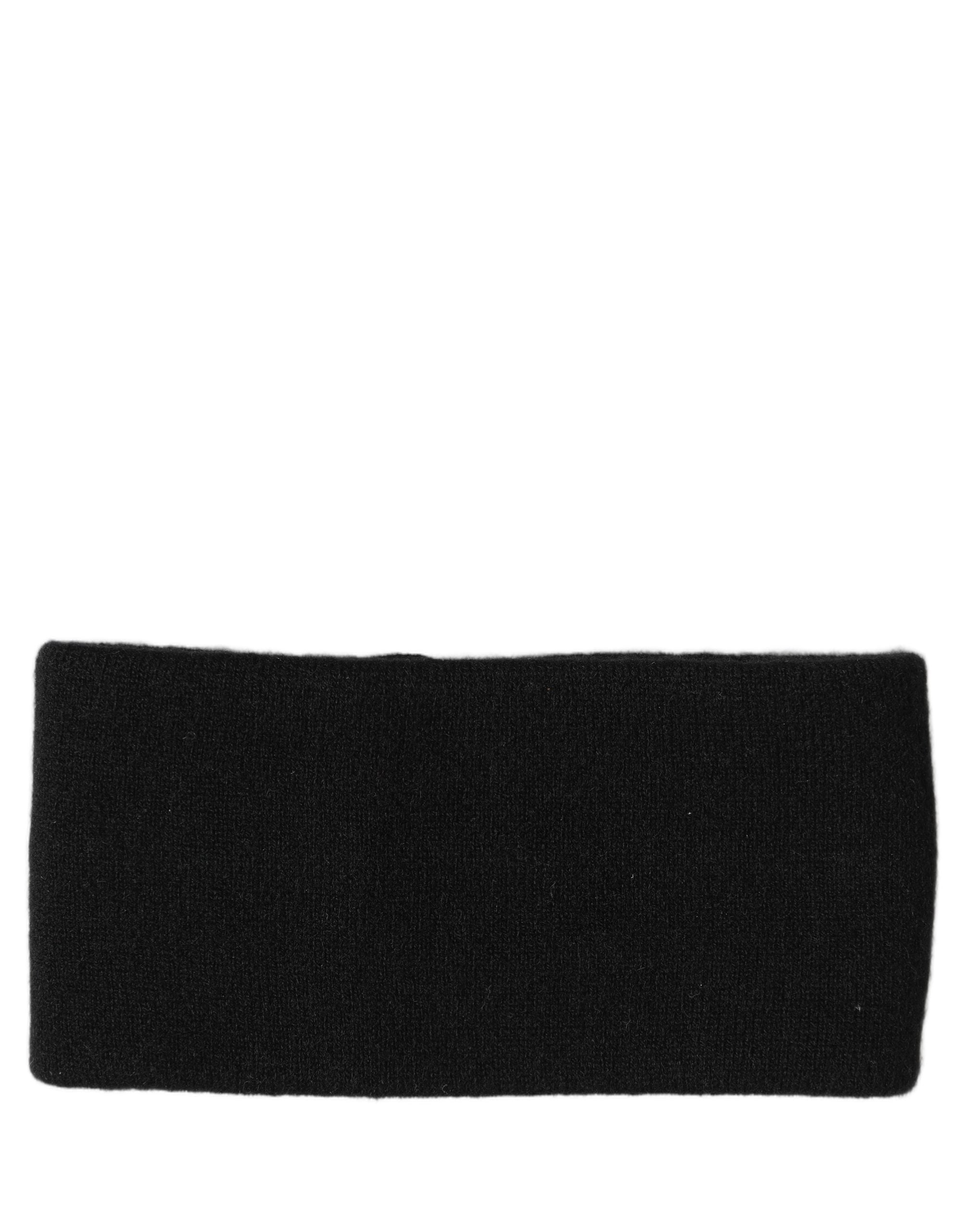 Dolce & Gabbana Men Black Cashmere Knitted Logo Head Band One Men's Size