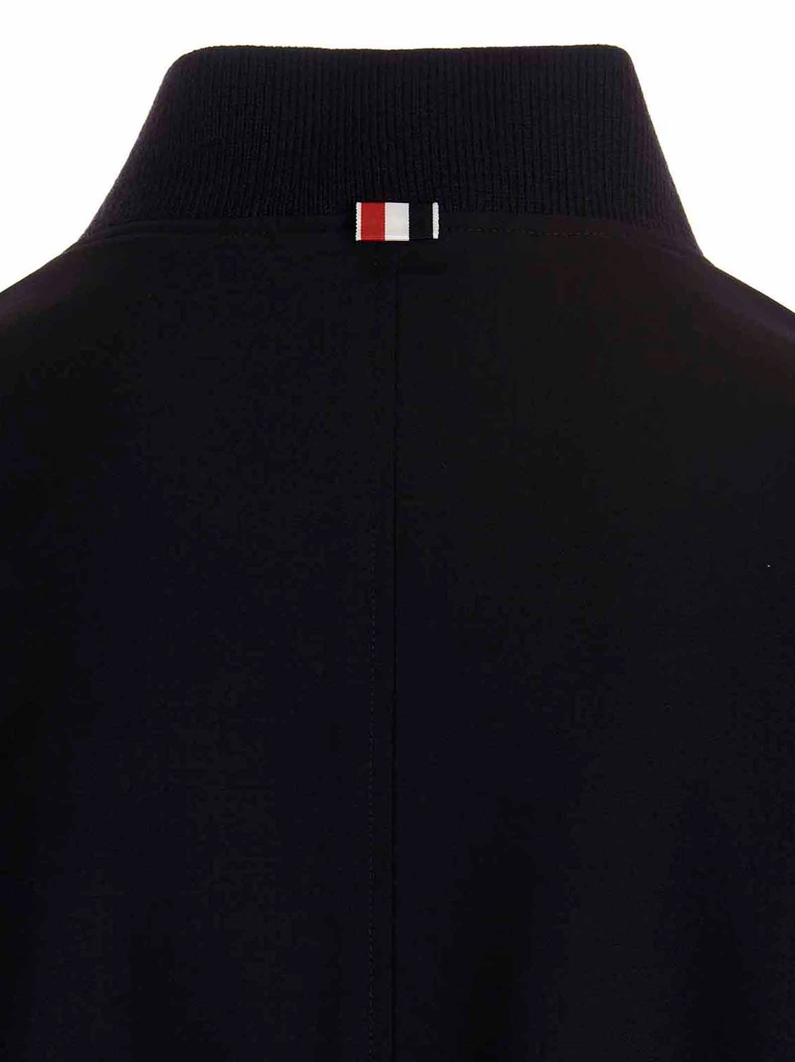 Thom Browne Blue Wool Men's Bomber