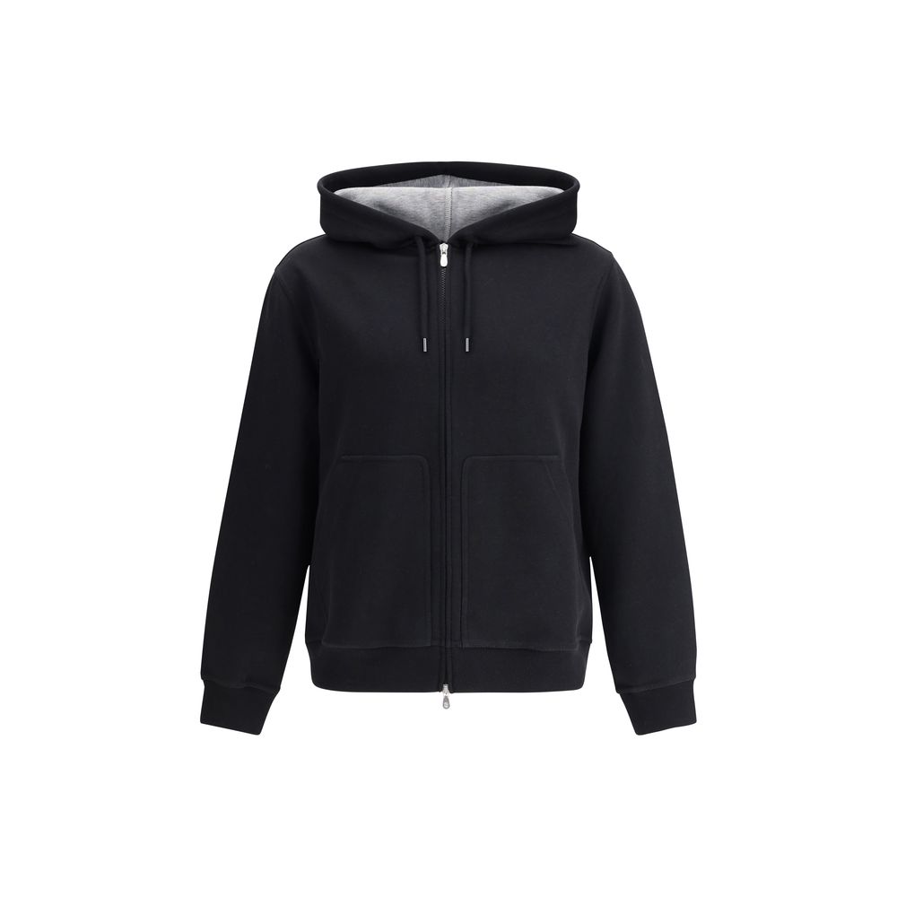 Brunello Cucinelli Black Cotton Men's Sweatshirt