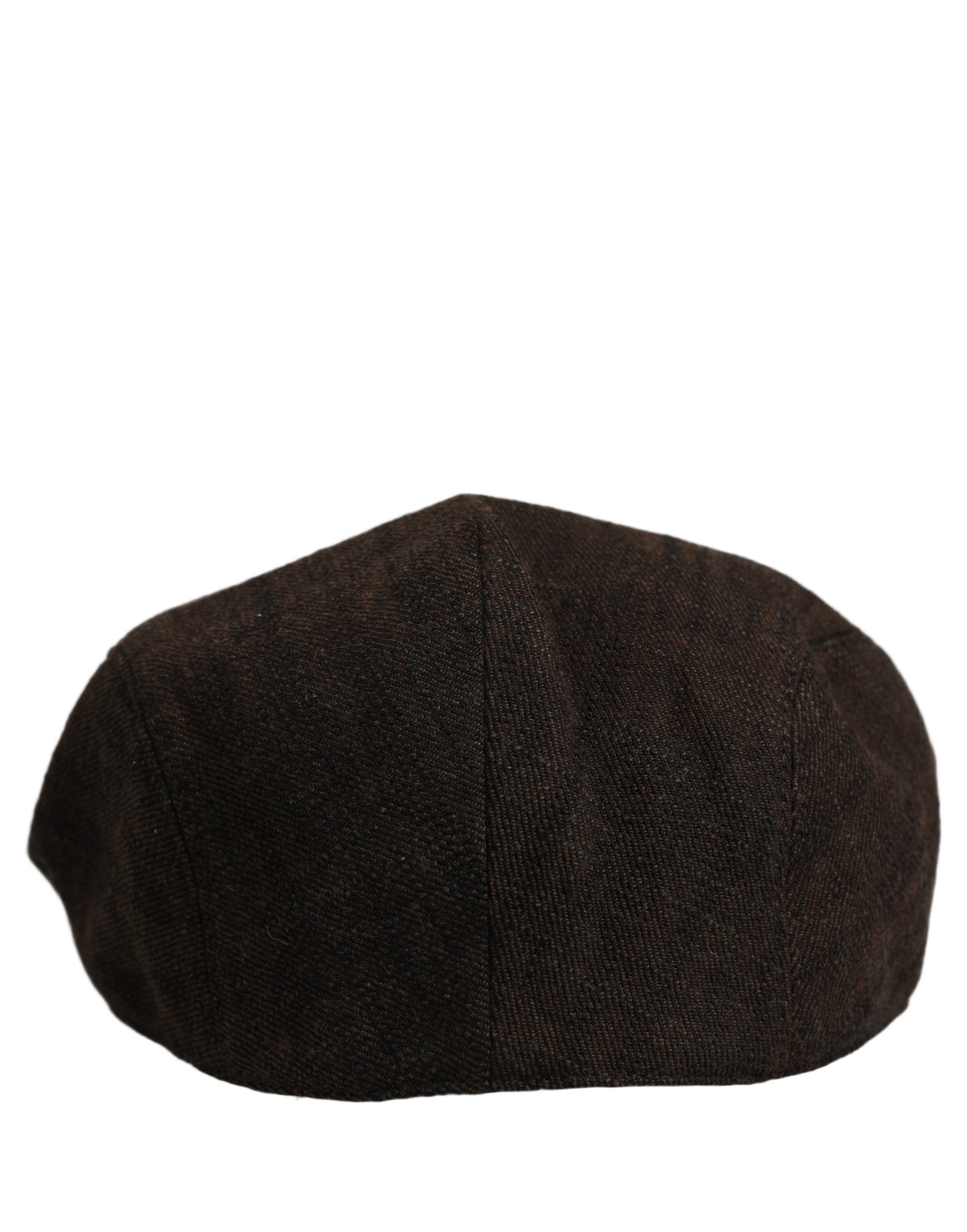 Dolce & Gabbana Men Brown Cotton Flat Cloth Newsboy Cap Men's Hat