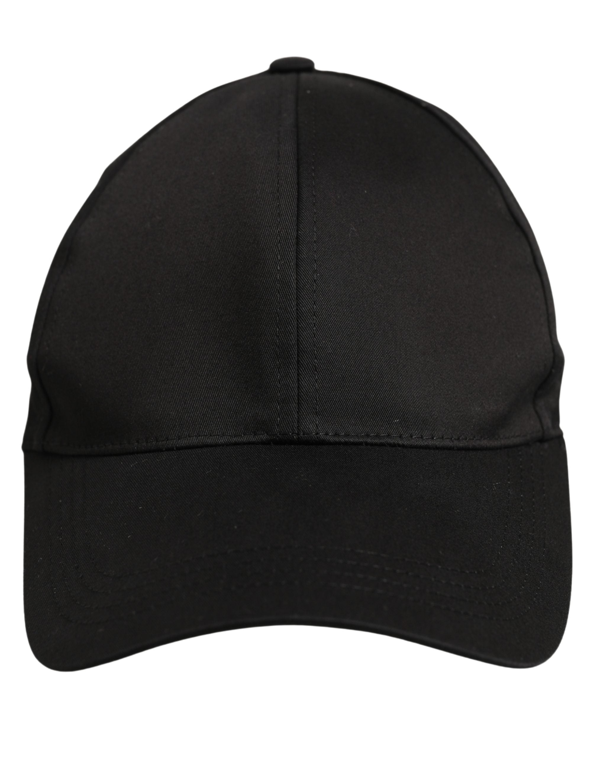 Dolce & Gabbana Men Black Cotton Baseball Cap 6 Panels Men's Hat