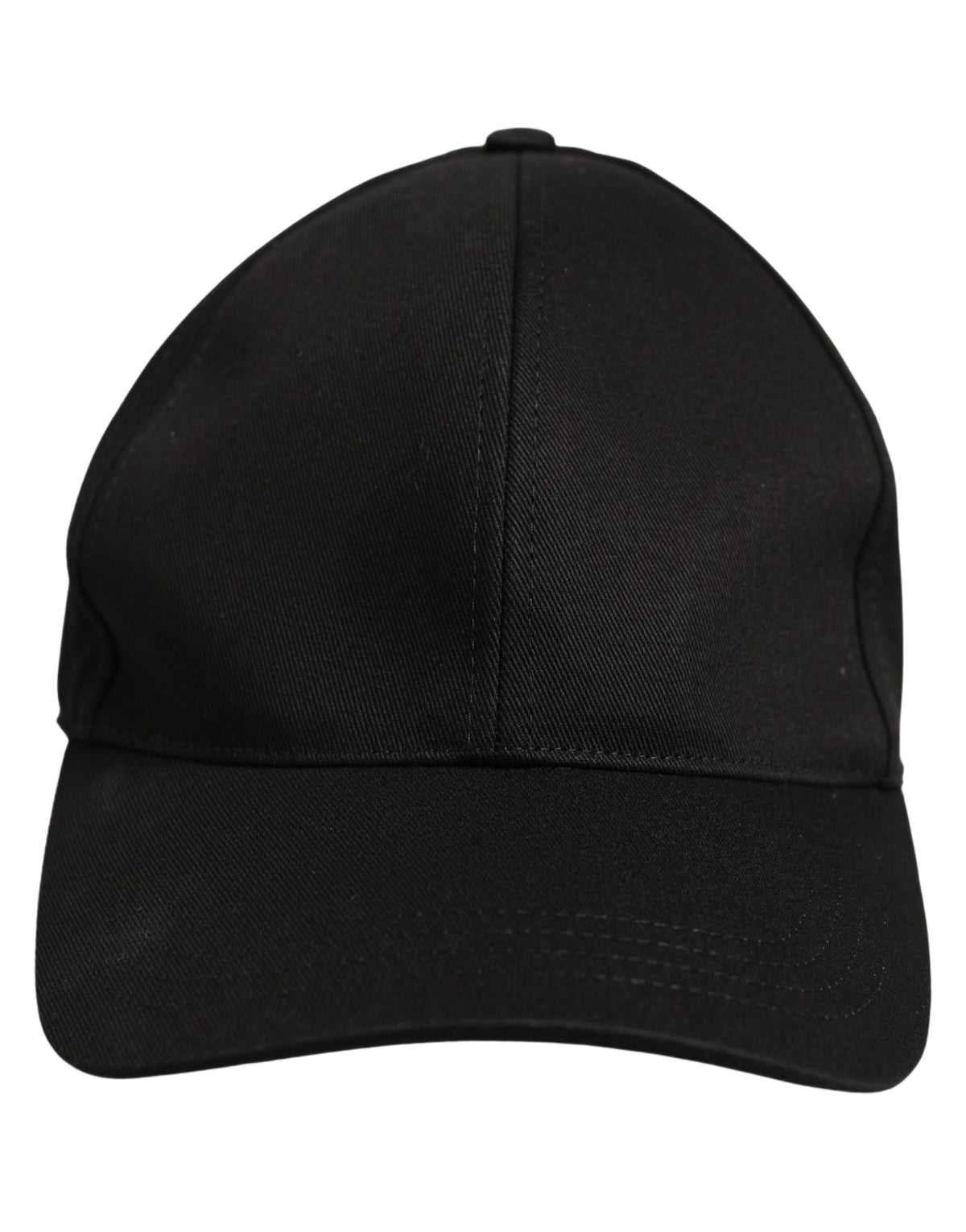 Dolce & Gabbana Men Black Cotton Baseball Capello 6 Panels Men's Hat