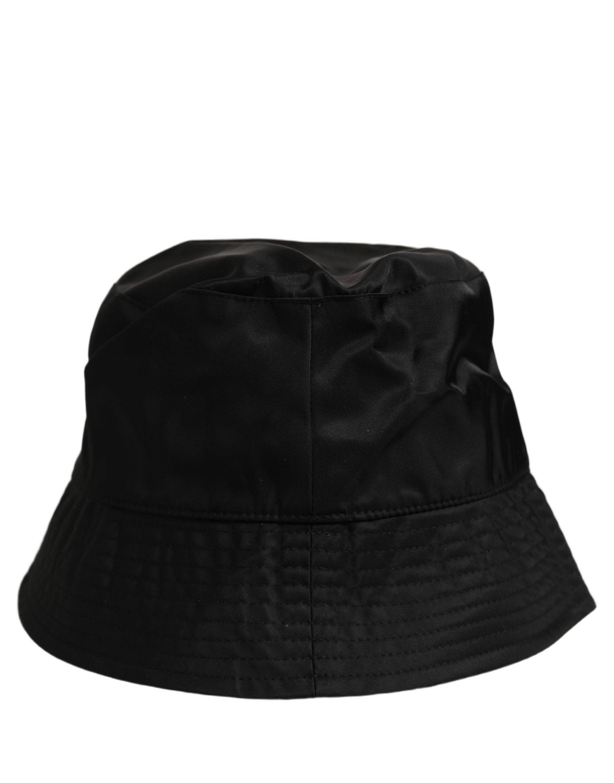 Dolce & Gabbana Men Black Nylon Wide Brim Bucket Capello Men's Hat