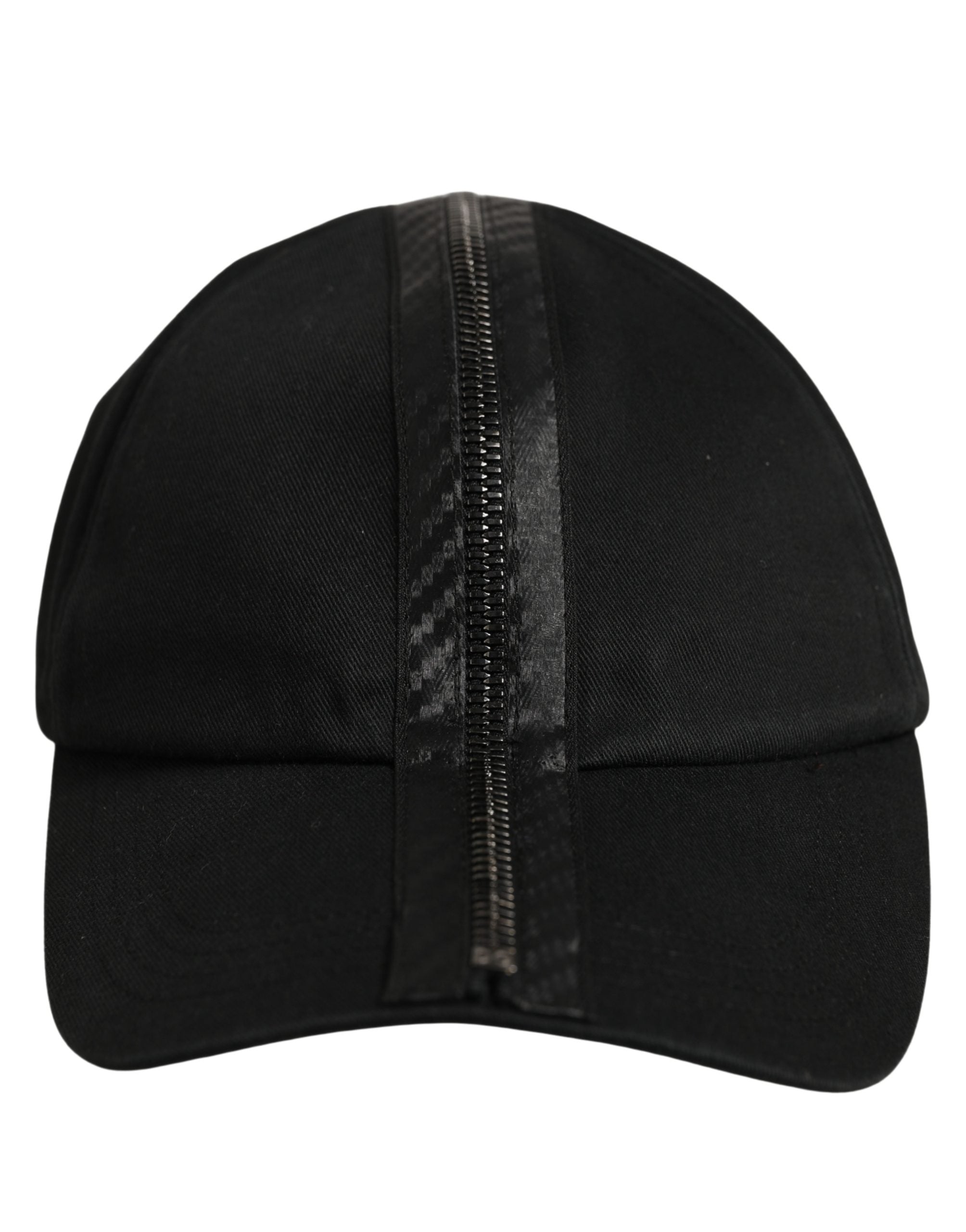 Dolce & Gabbana Men Black Cotton Baseball Cap 6 Panels Men's Hat