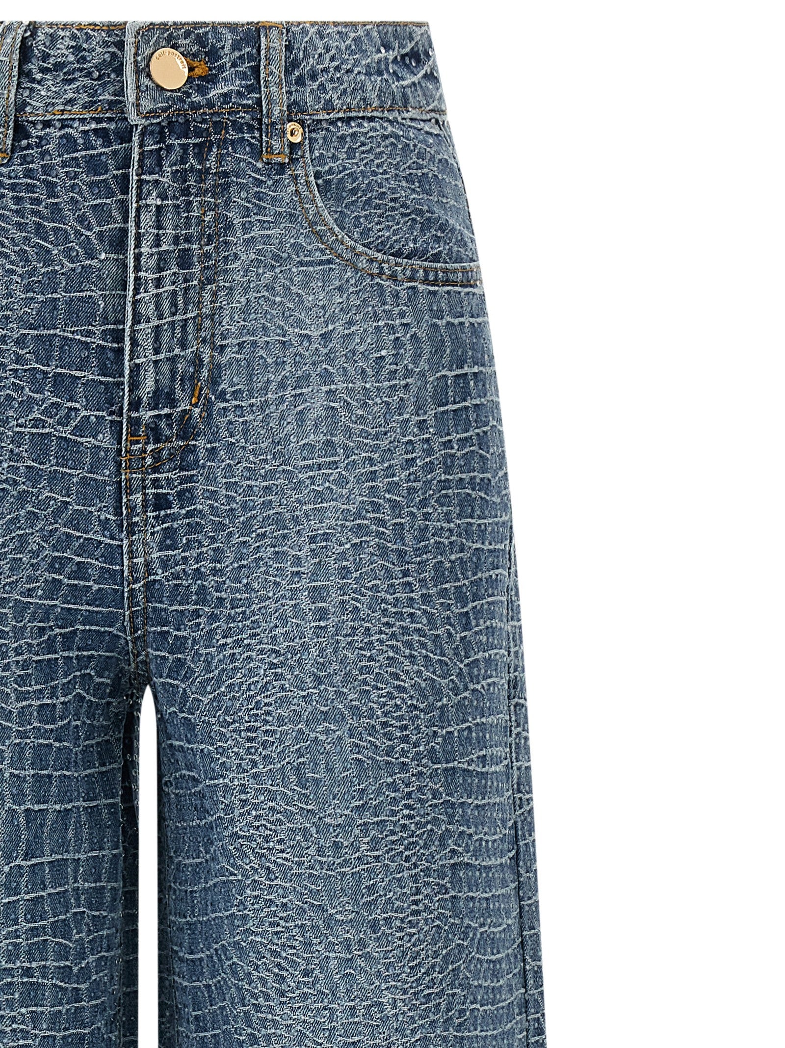 Self-Portrait Blue Cotton Jeans Women's Denim