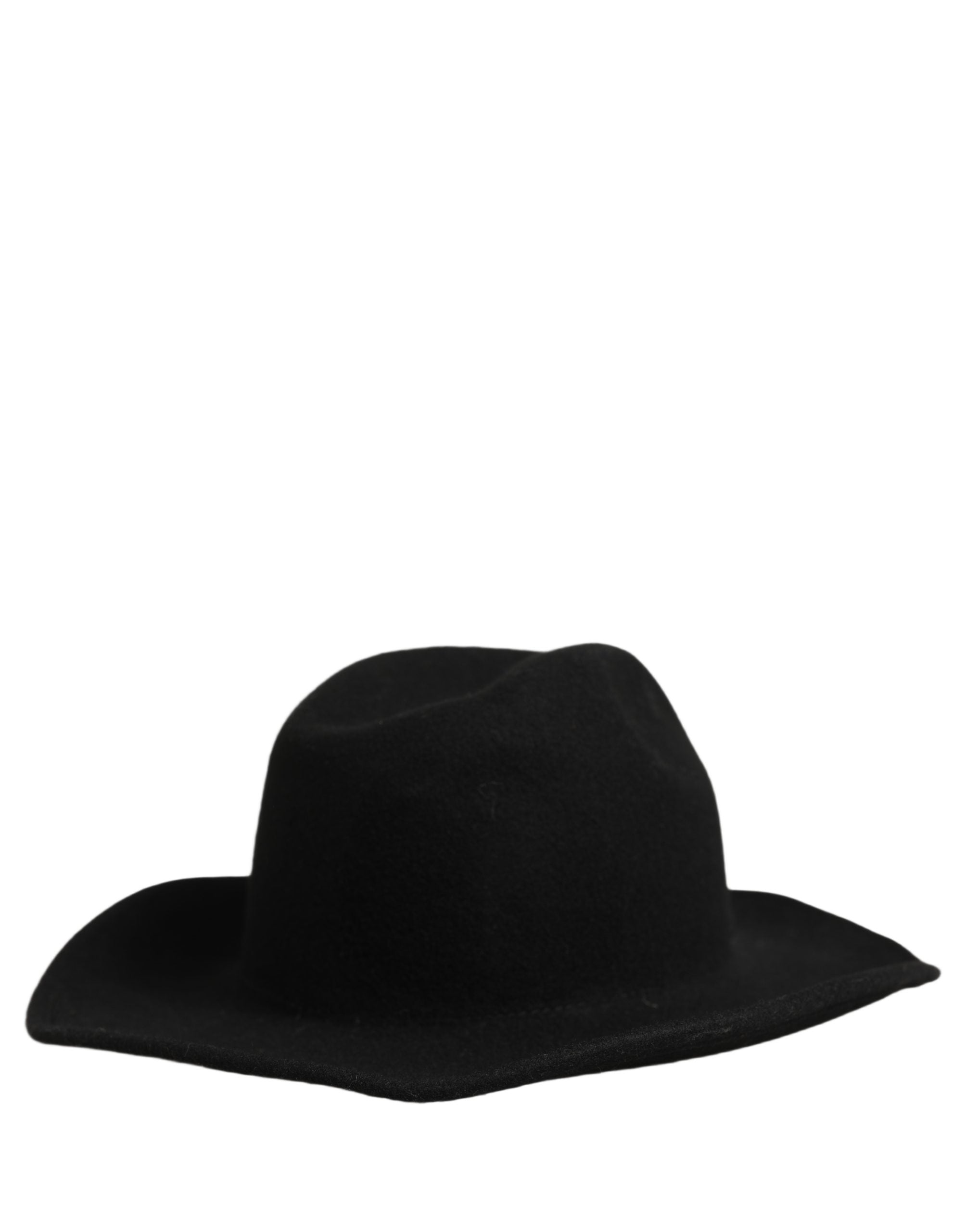 Dolce & Gabbana Men Black Classic Wide Brim Fedora Capello Men's Hat (Pre-Owned)