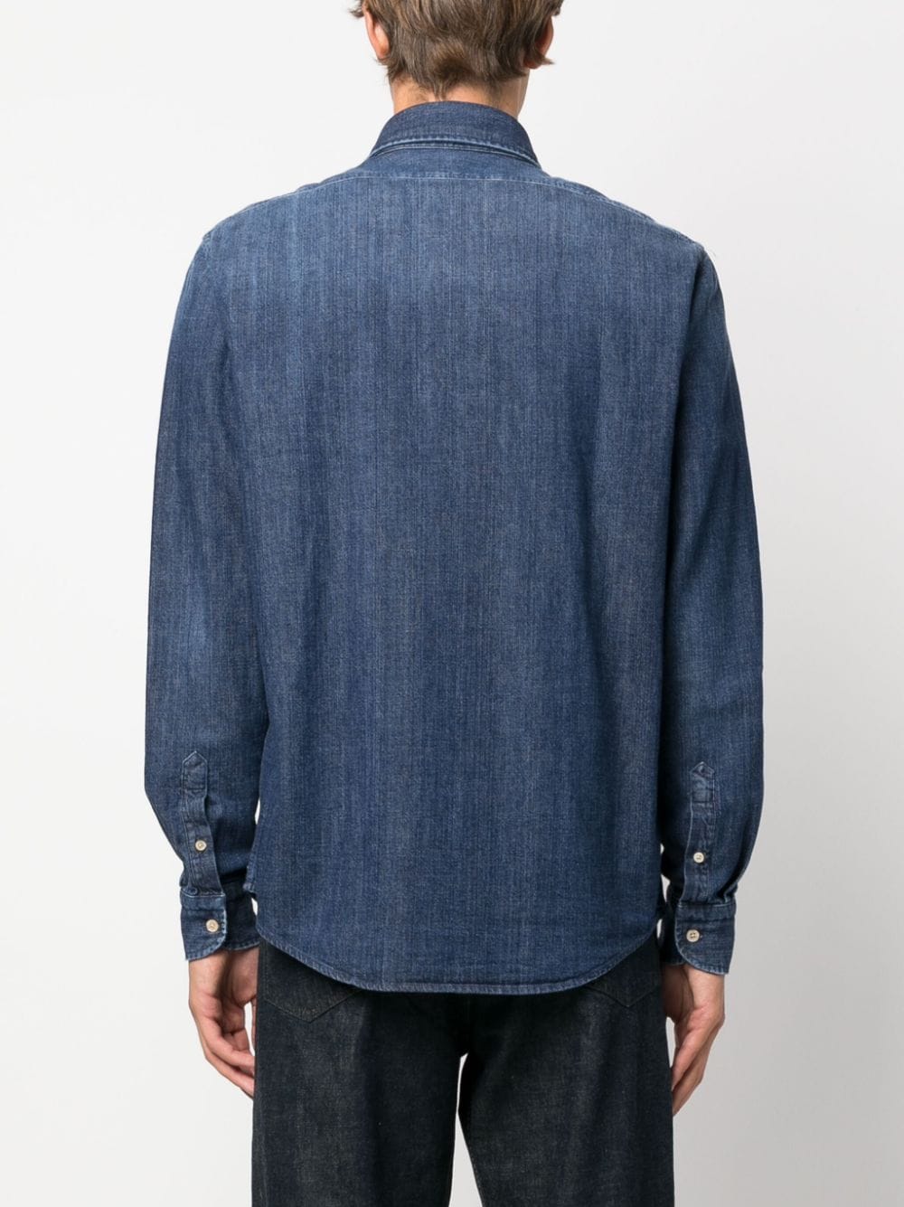 Boglioli Men's Denim Button-Down Shirt
