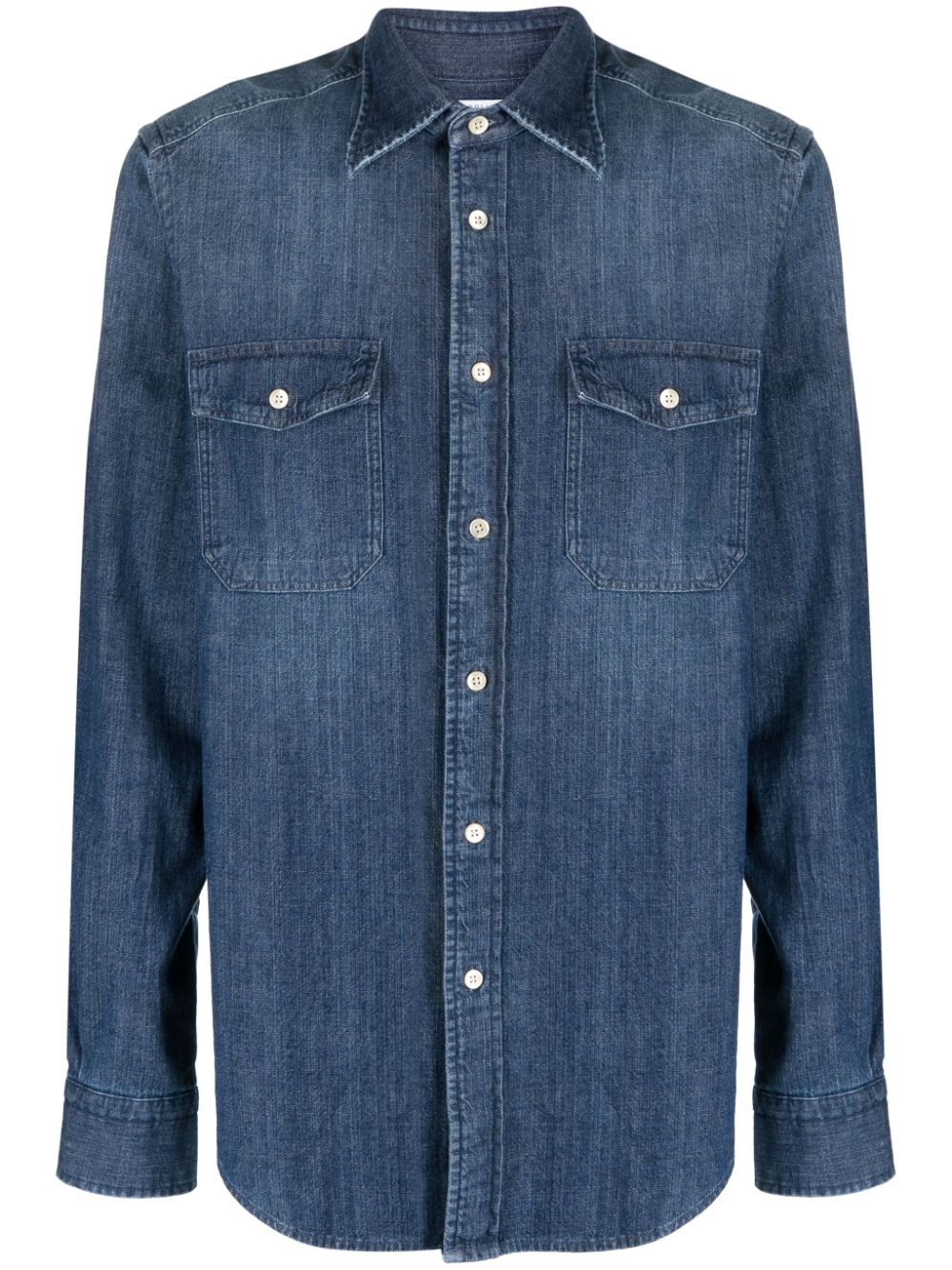 Boglioli Men's Denim Button-Down Shirt