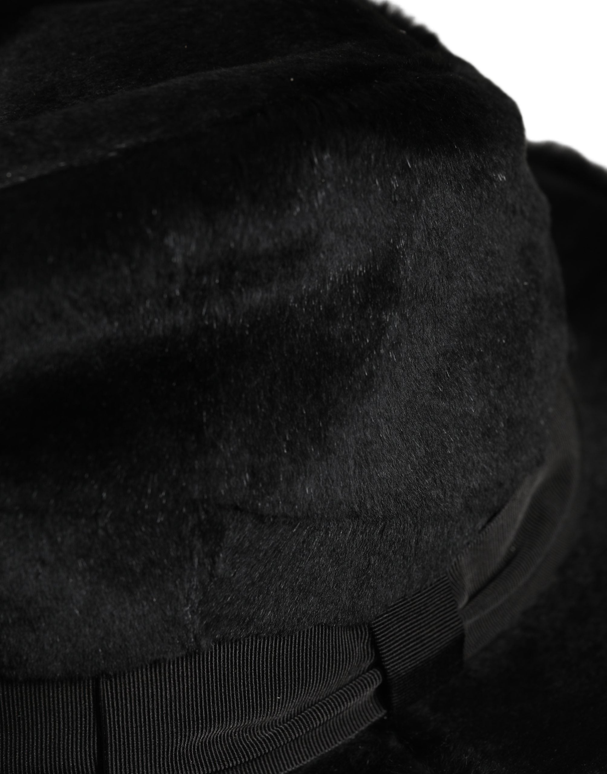 Dolce & Gabbana Men Black Classic Wide Brim Fedora Capello Men's Hat