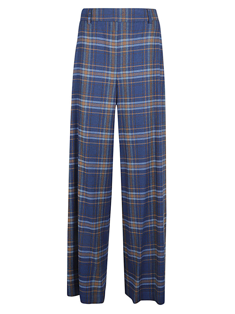 Niu Women's Wide Leg Checked Trousers