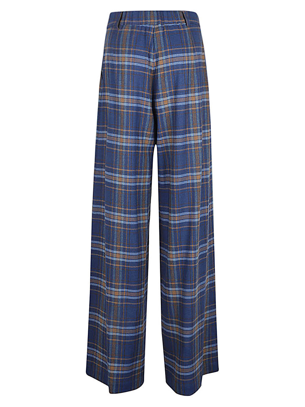 Niu Women's Wide Leg Checked Trousers