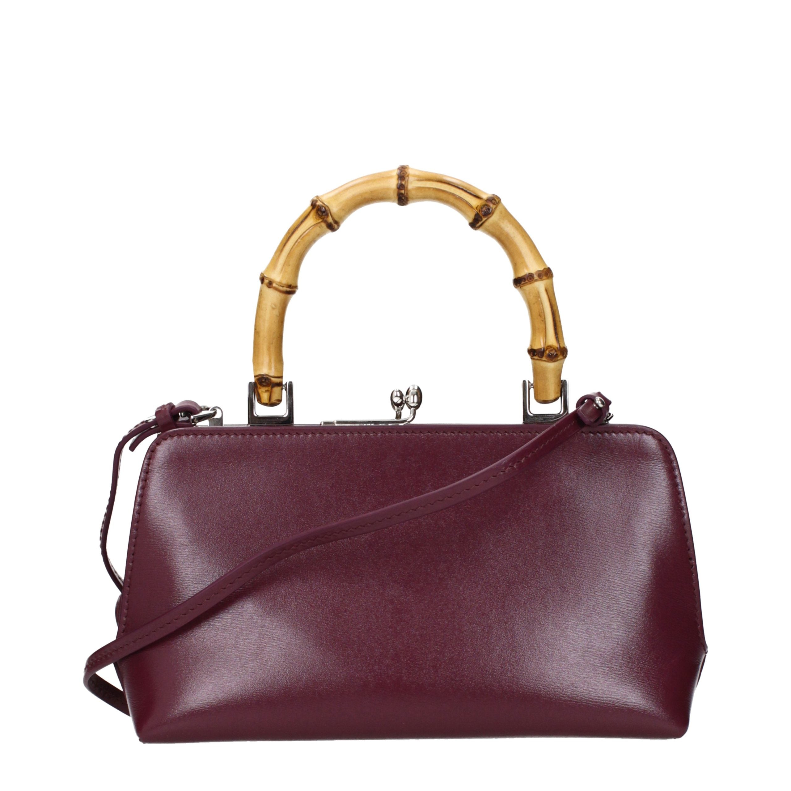 Jil Sander Red Leather Women's Handbag