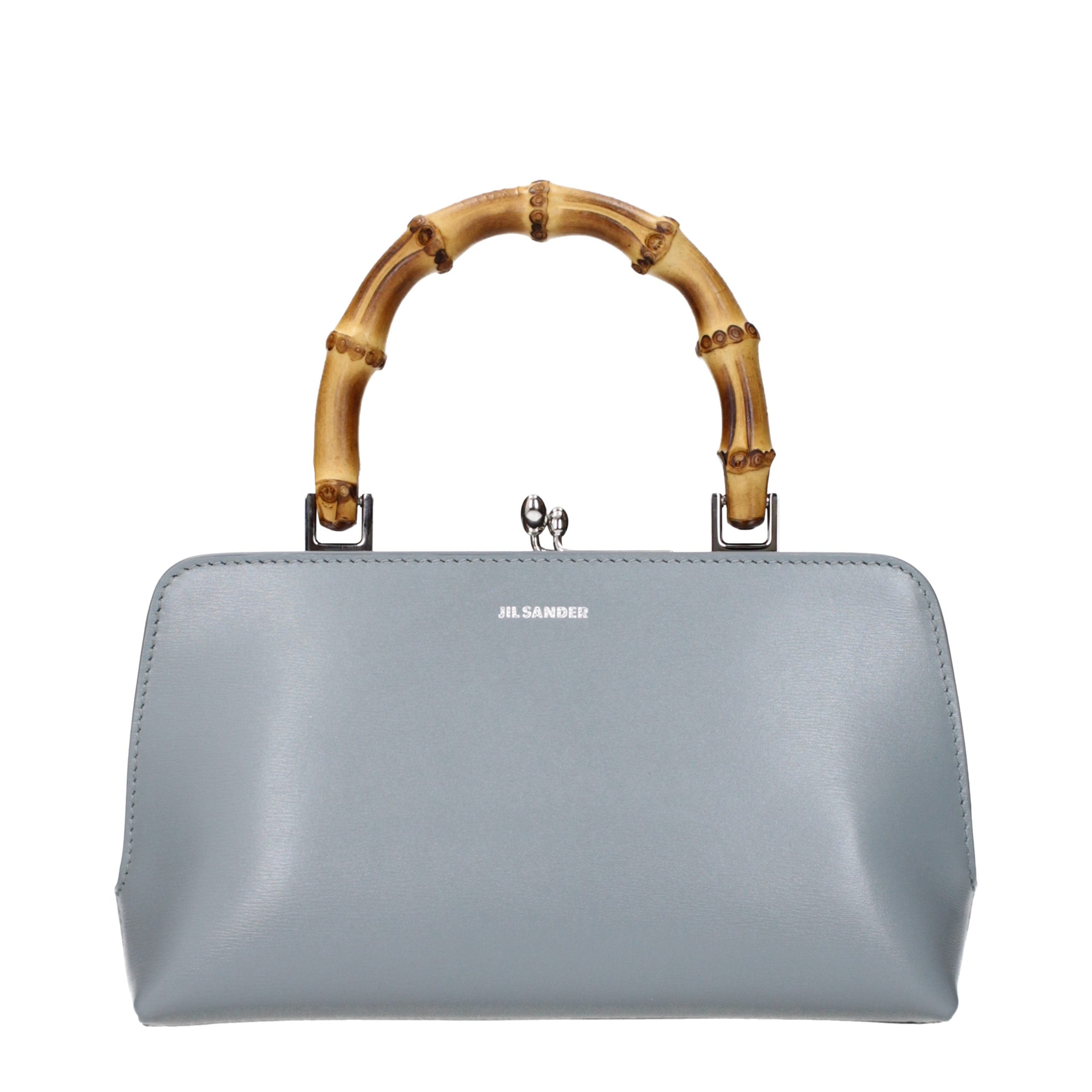 Jil Sander Gray Leather Women's Handbag