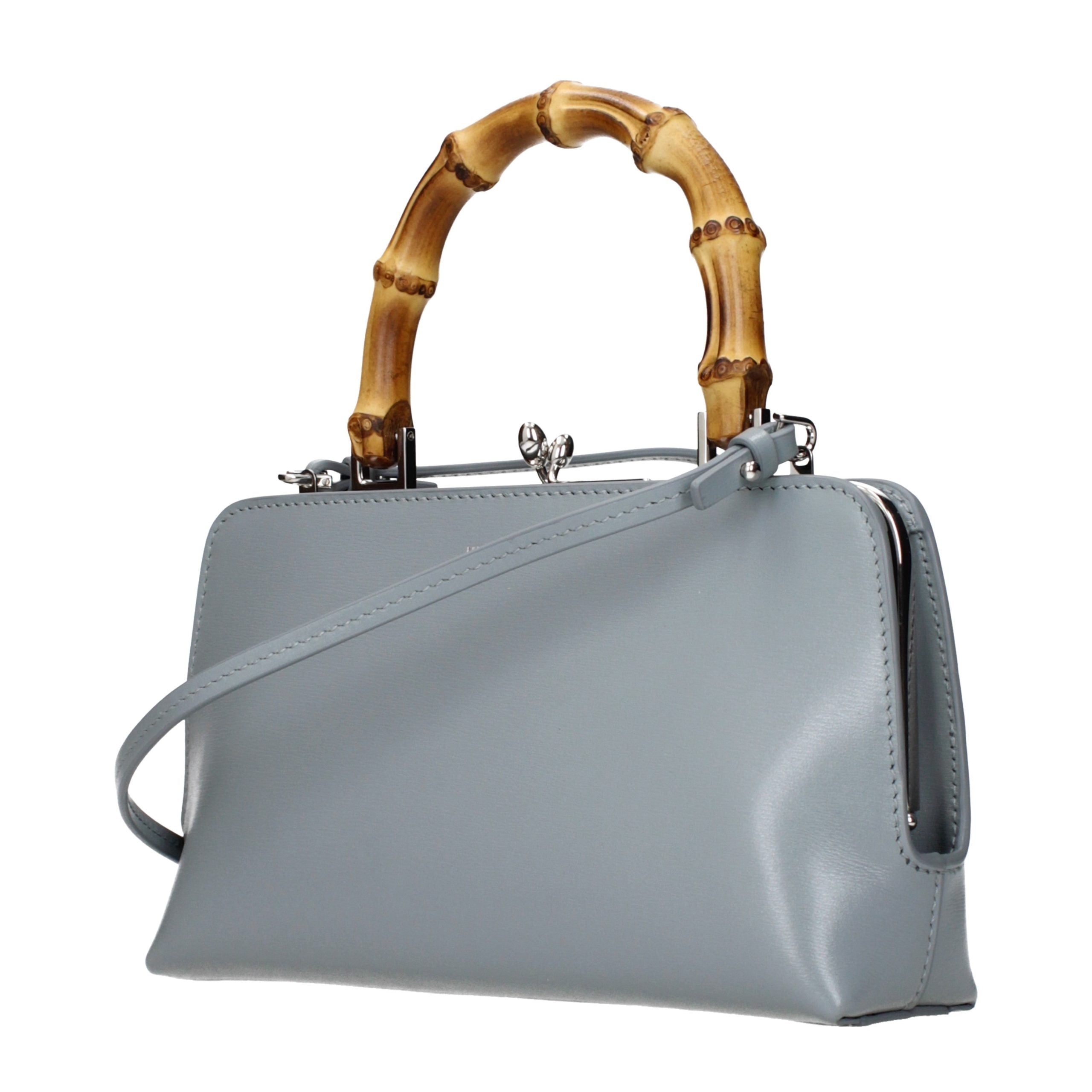 Jil Sander Gray Leather Women's Handbag