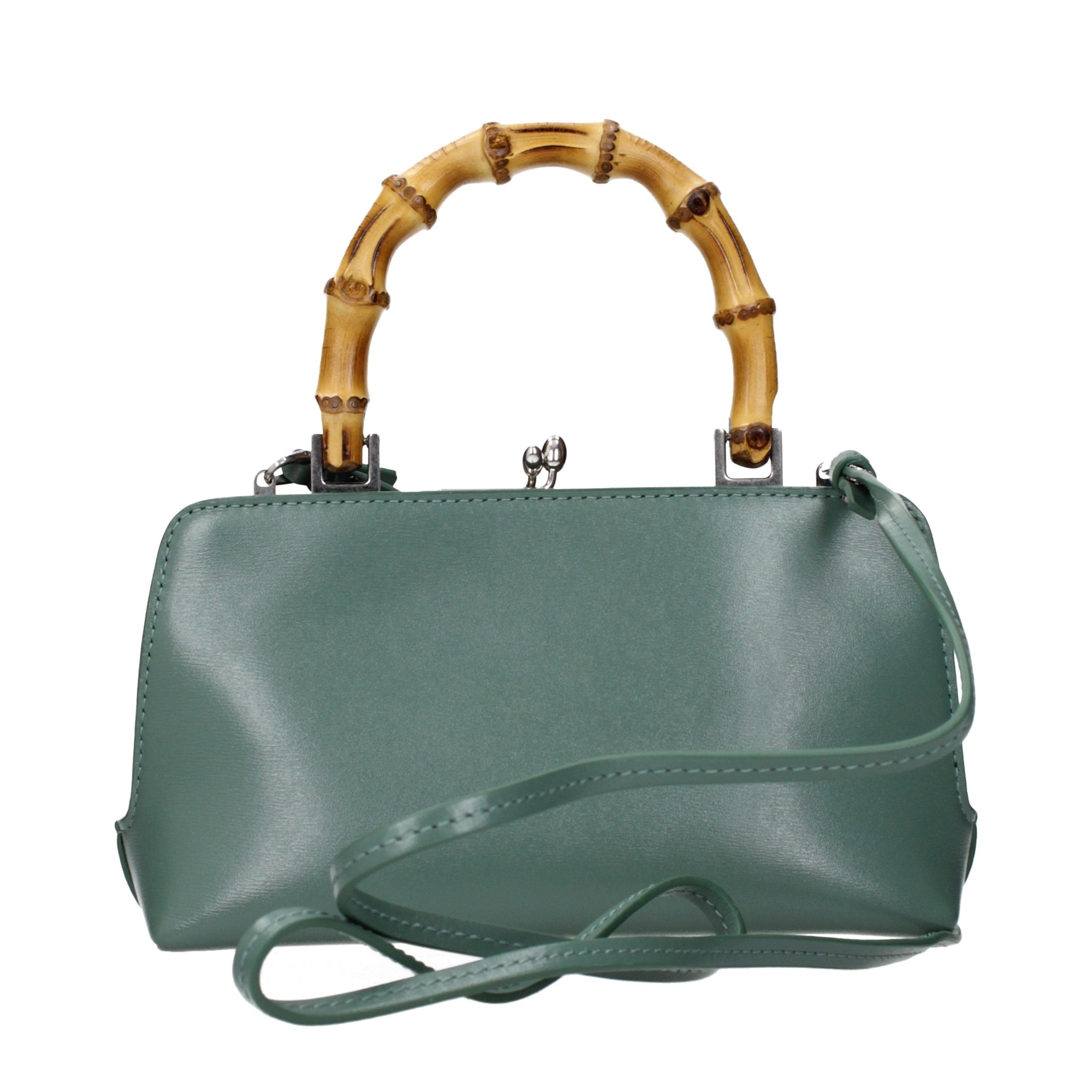 Jil Sander Green Leather Women's Handbag