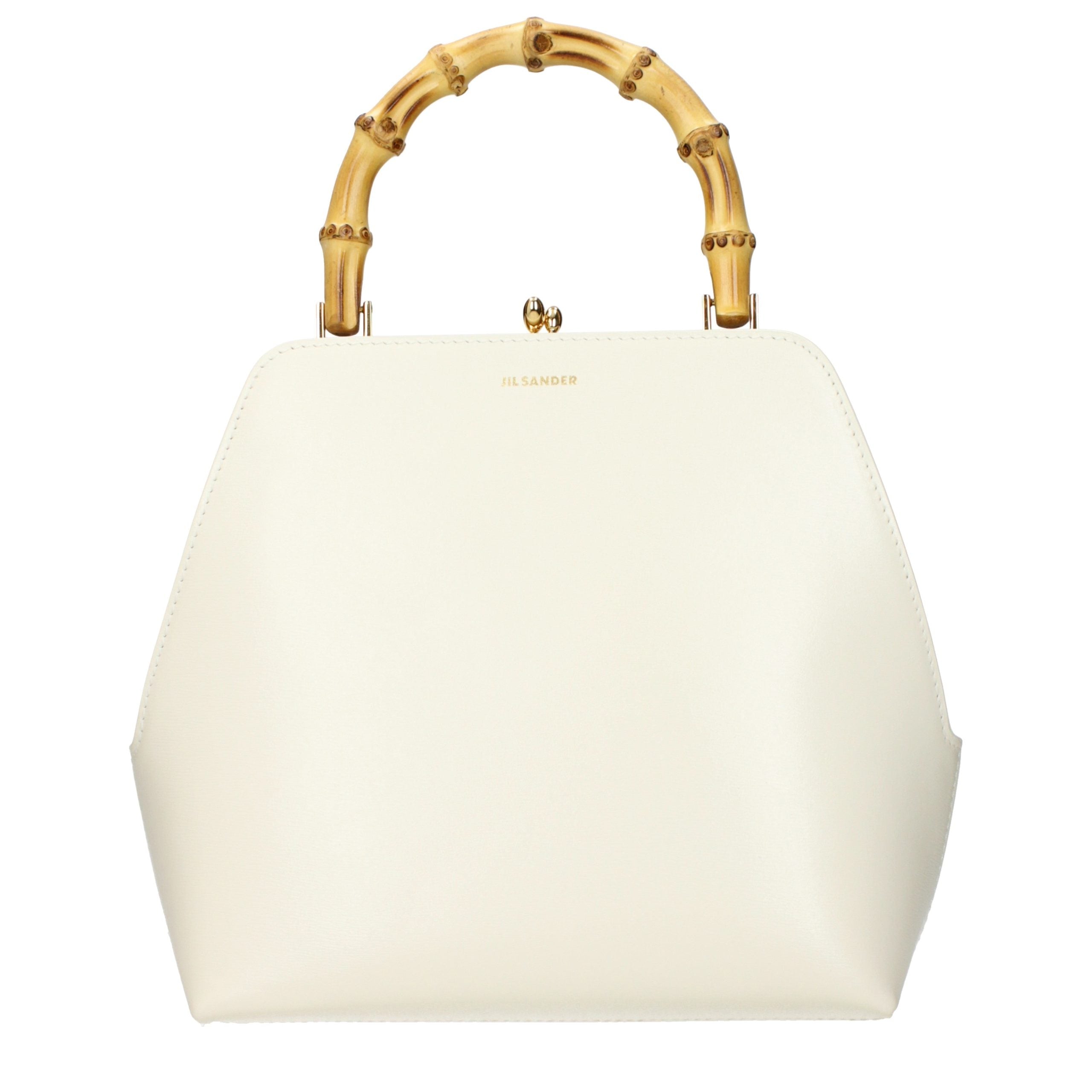 Jil Sander Beige Leather Women's Handbag