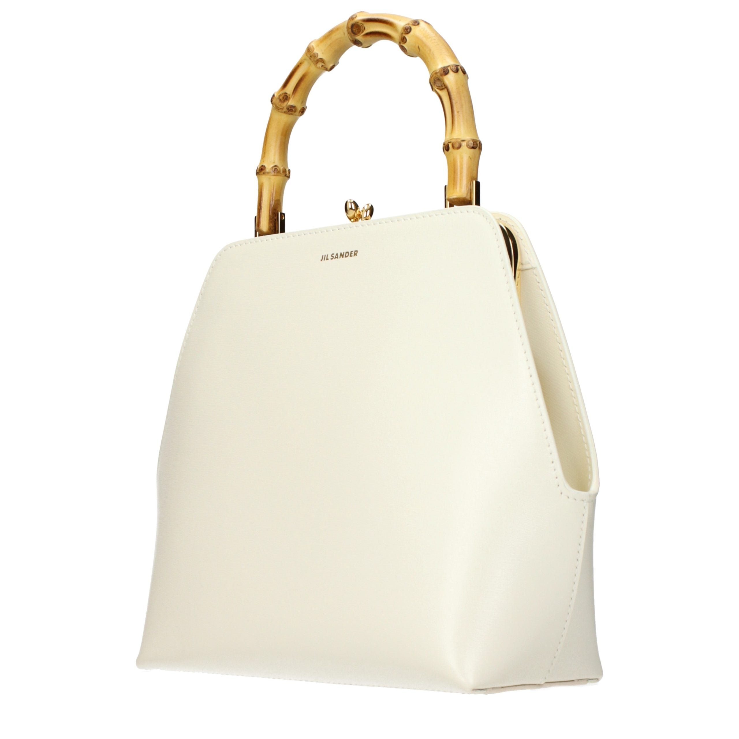Jil Sander Beige Leather Women's Handbag